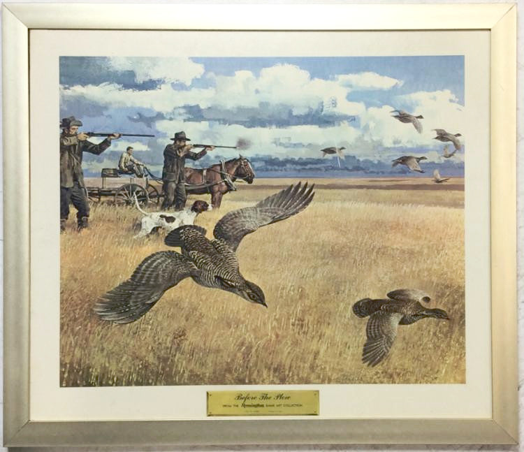 Remington Before The Plow Game Art Collection