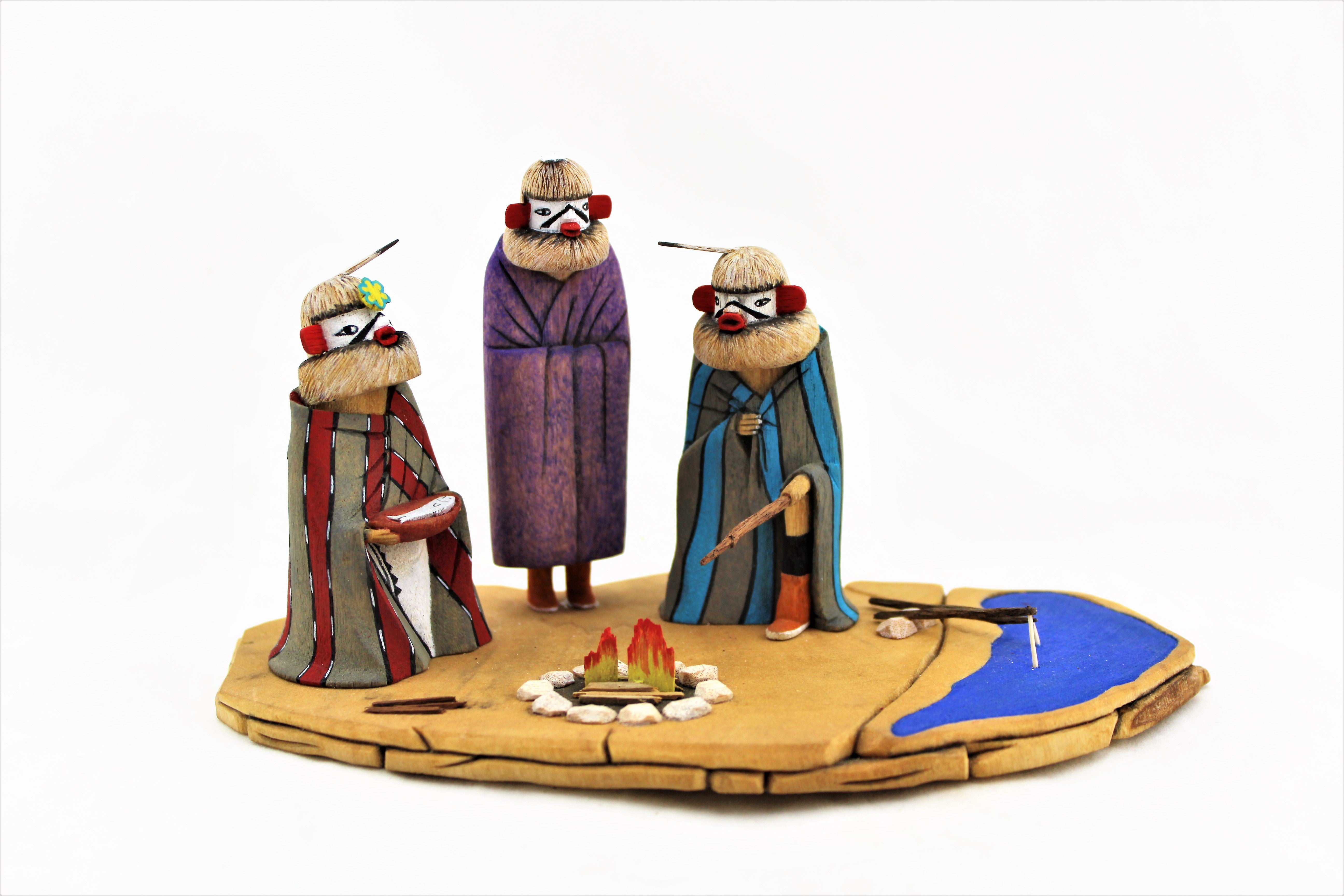 Lawrence Dallas Sr. Huhuwa Kachina Diorama