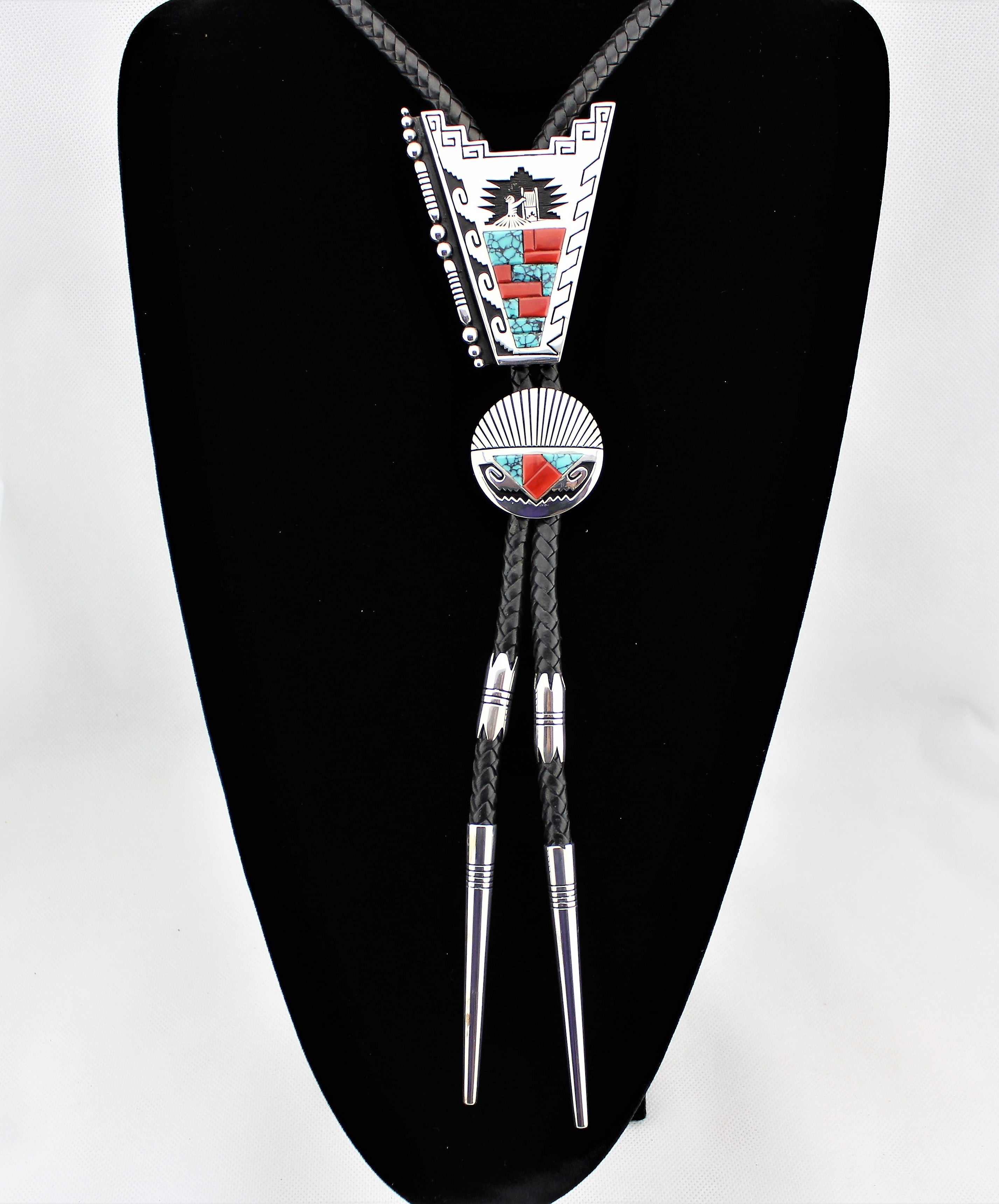 Alvin and Lula Begay Double Bolo Tie
