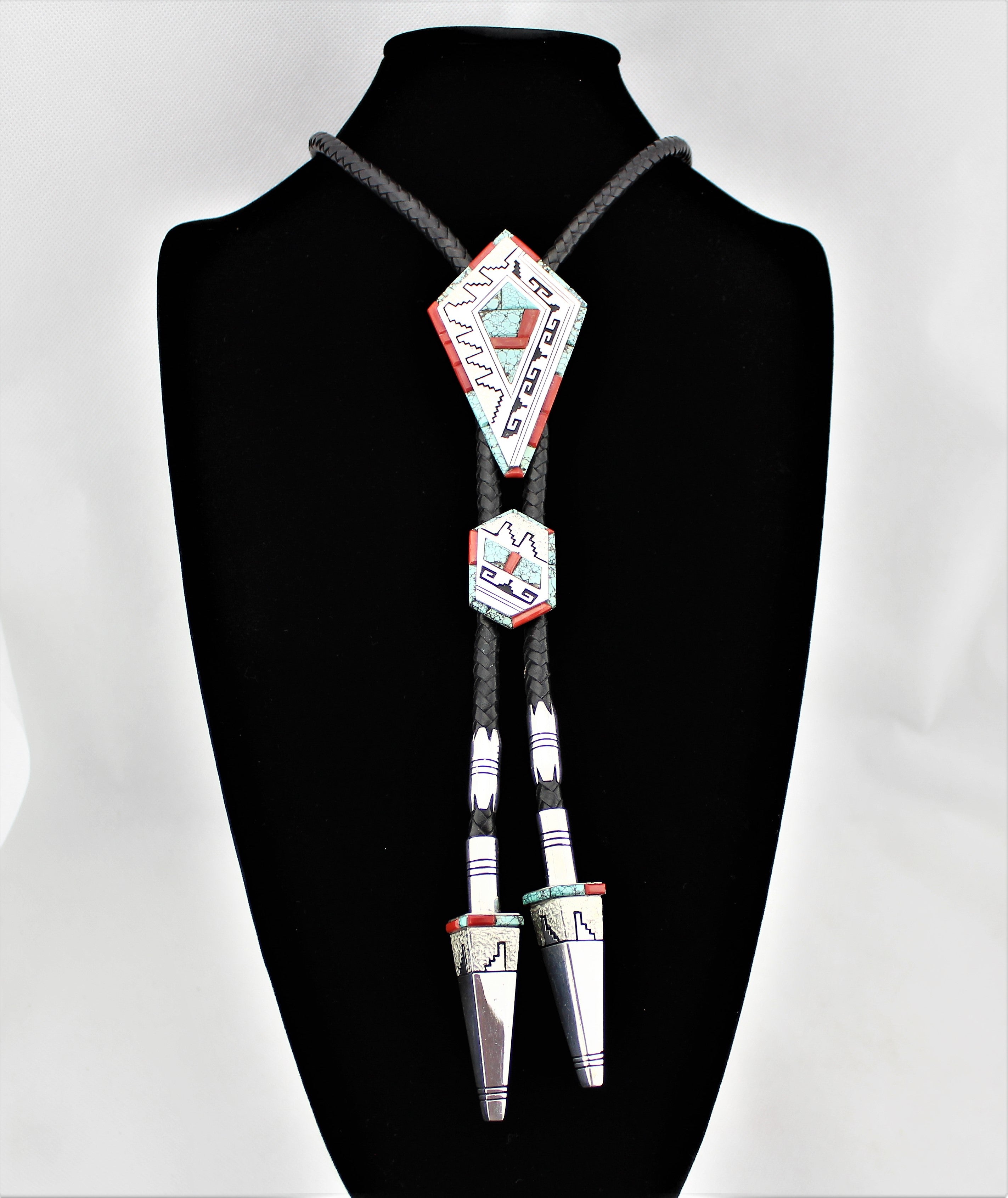 Alvin and Lula Begay Bolo Tie Buckle Set