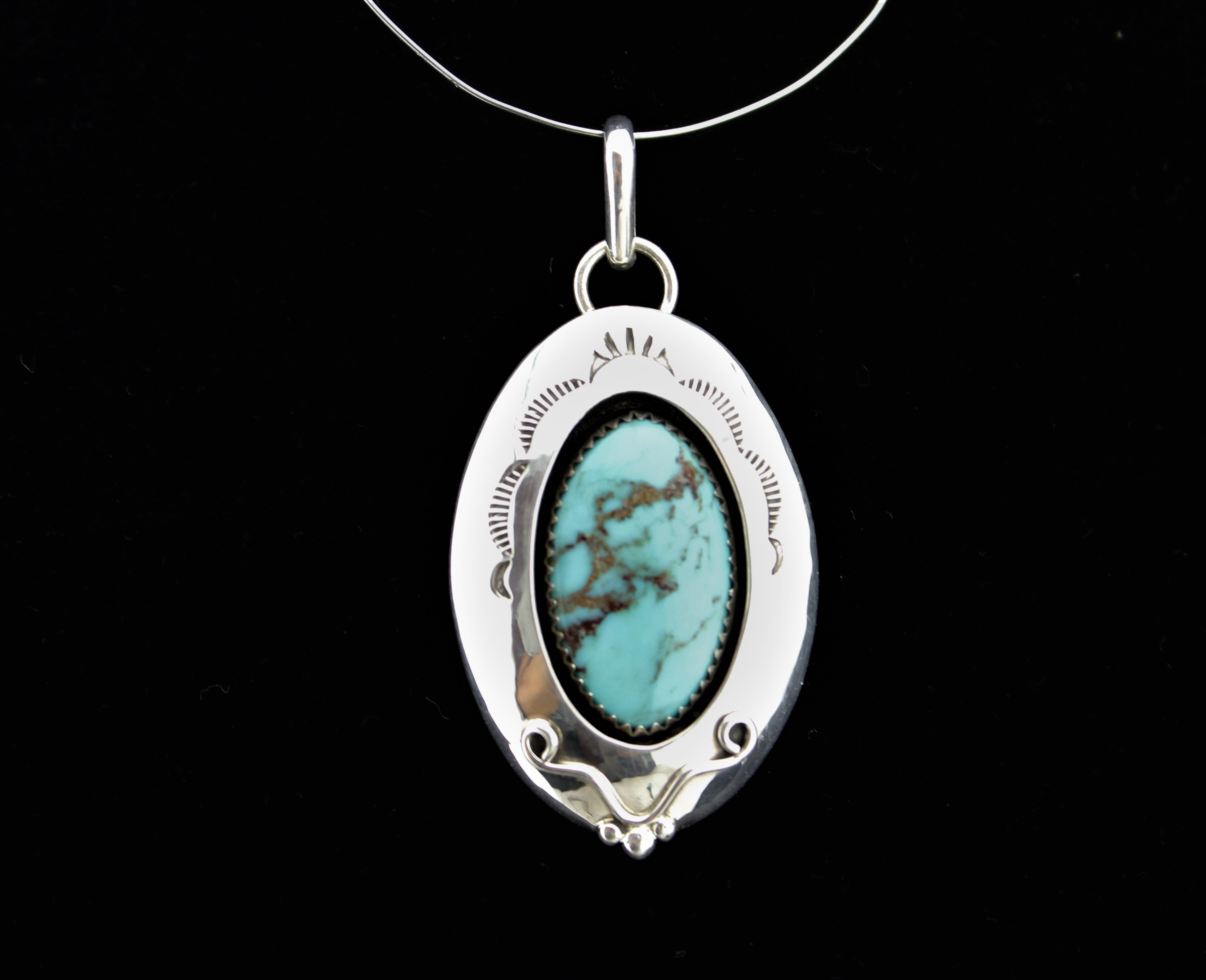 Lyanne Goodluck Sterling Turqoise Pendant