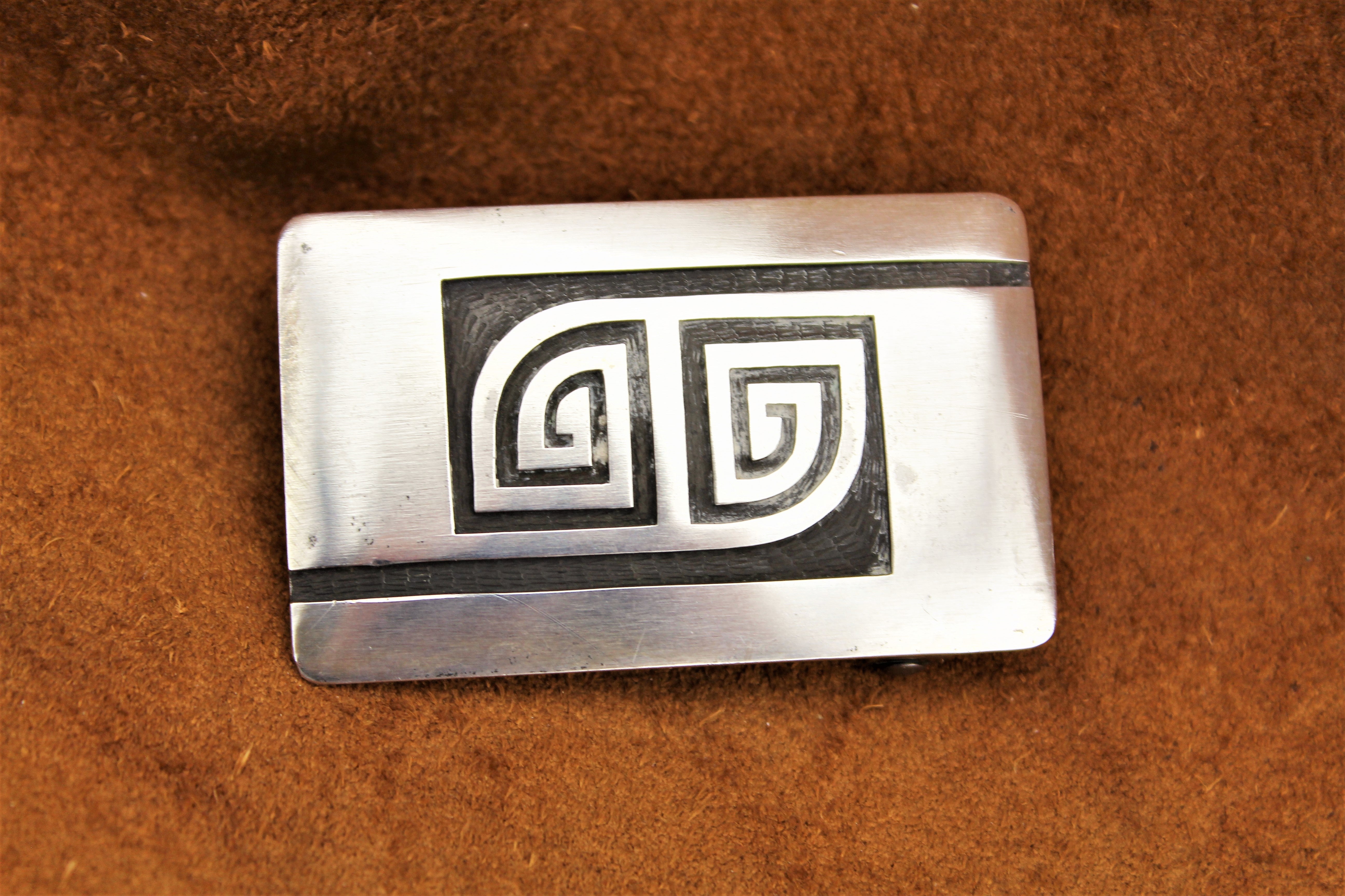 Robert Lomadapki Hopi Overlay Buckle