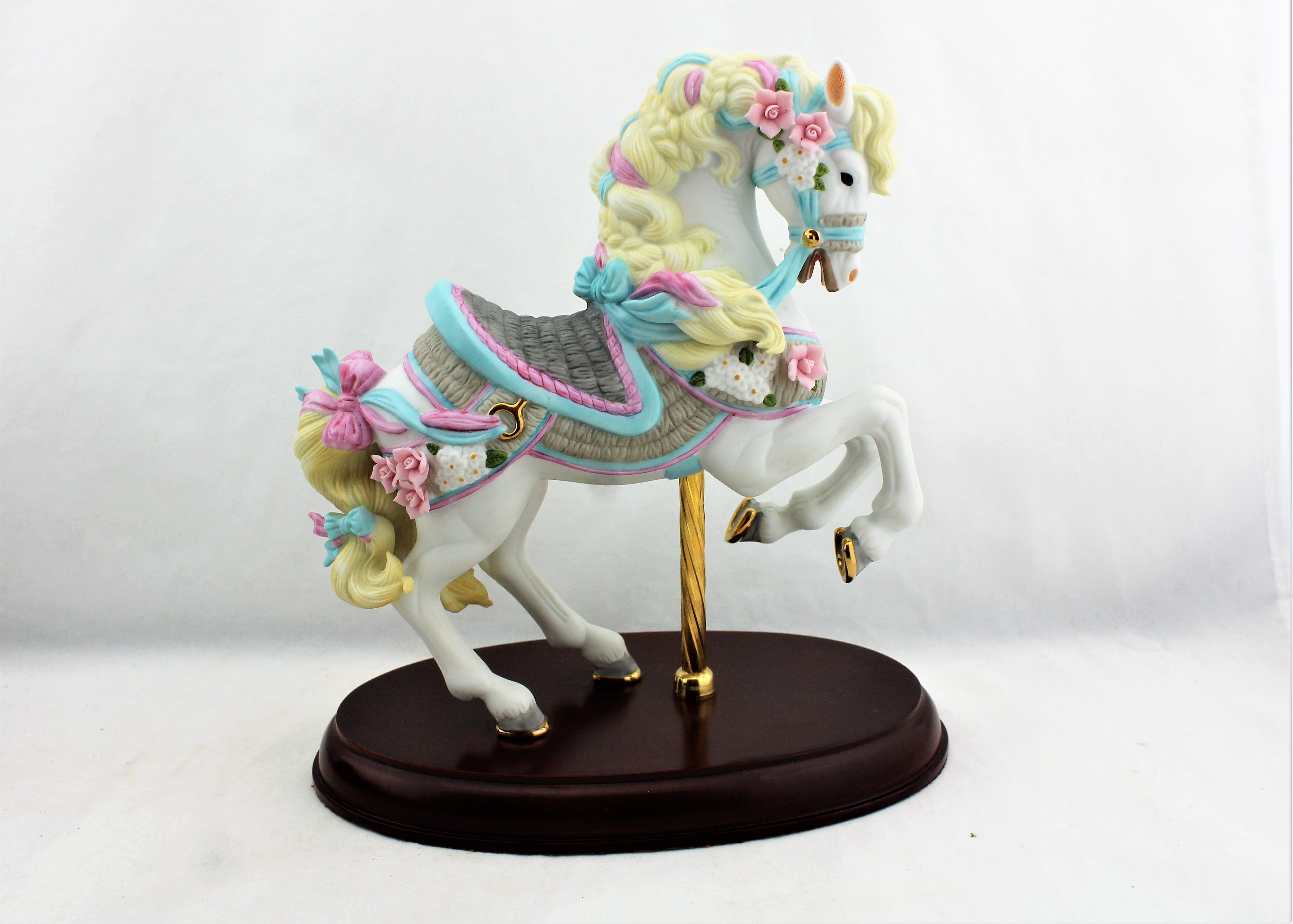 1990 Lenox Bisque Porcelain Carousel Horse