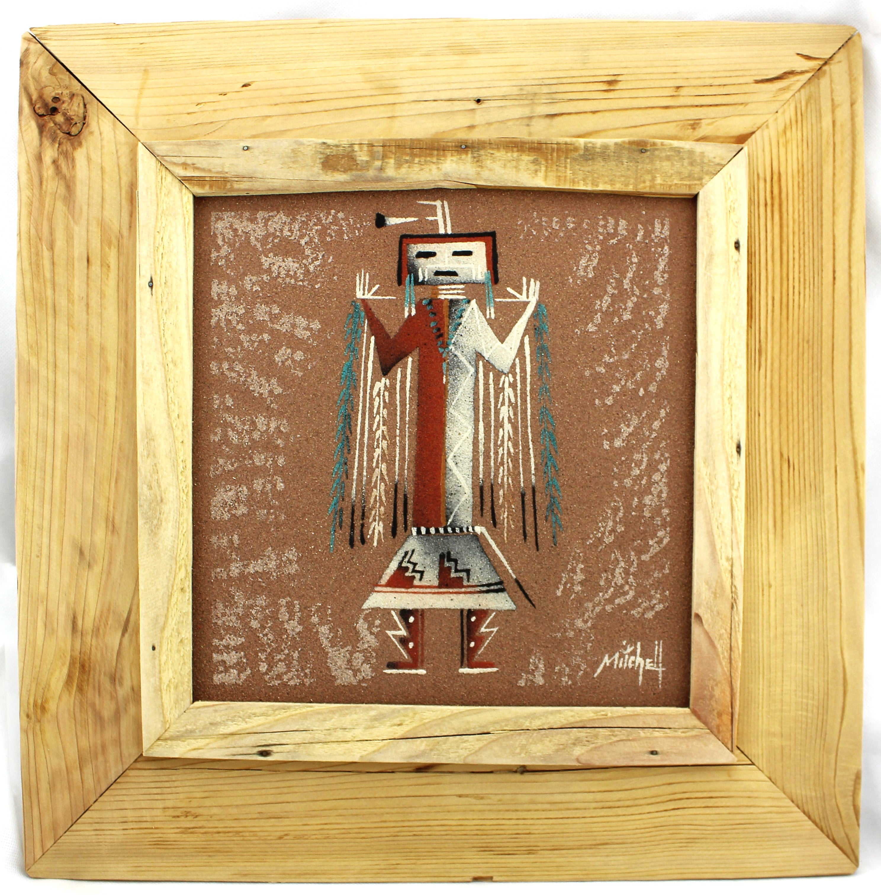 Ben Mitchell Sandpainting of a Yei-Bi-Chei Figure
