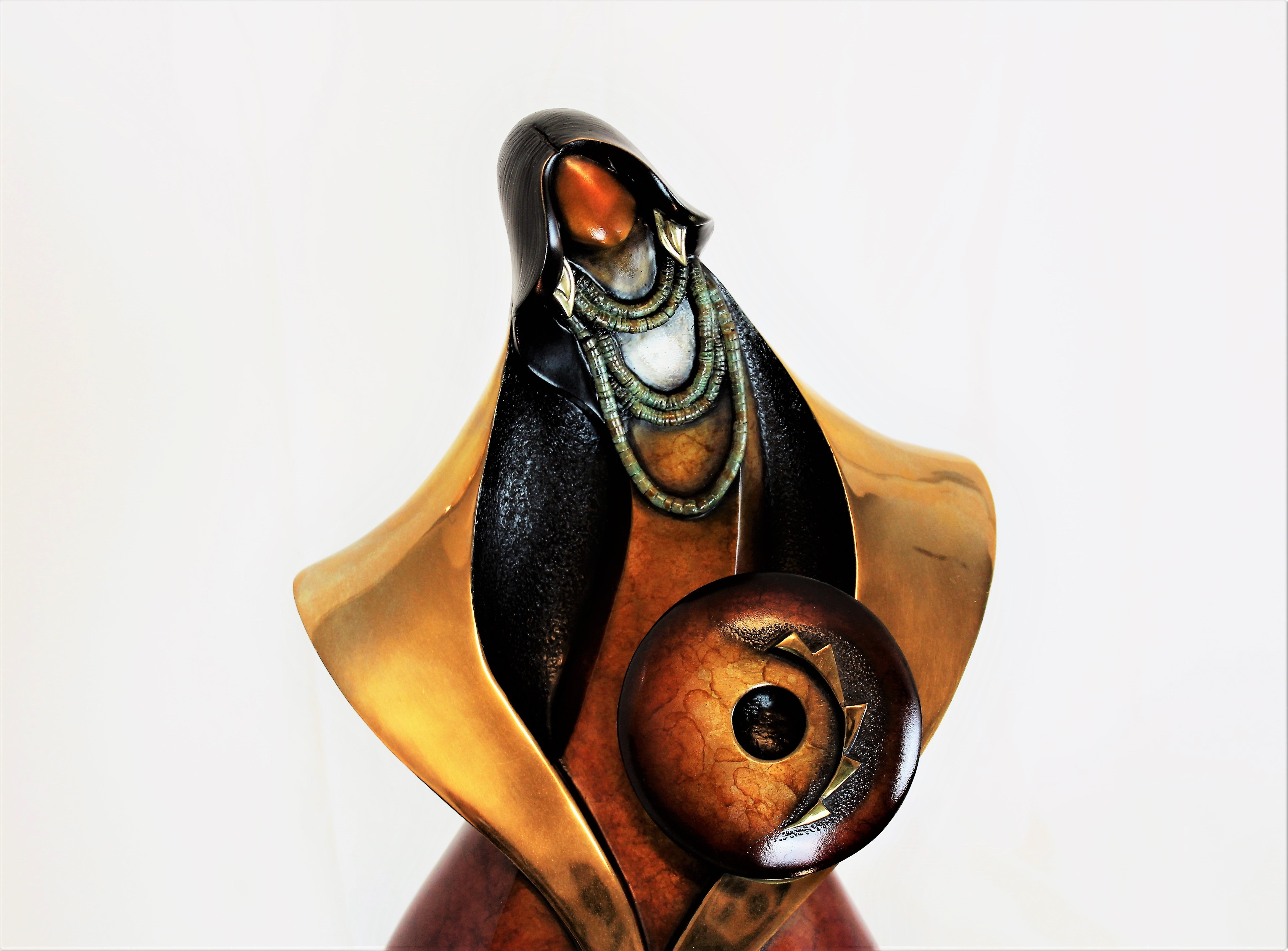 Seed Corn Carrier Hopi Maiden Bronze Sculpture