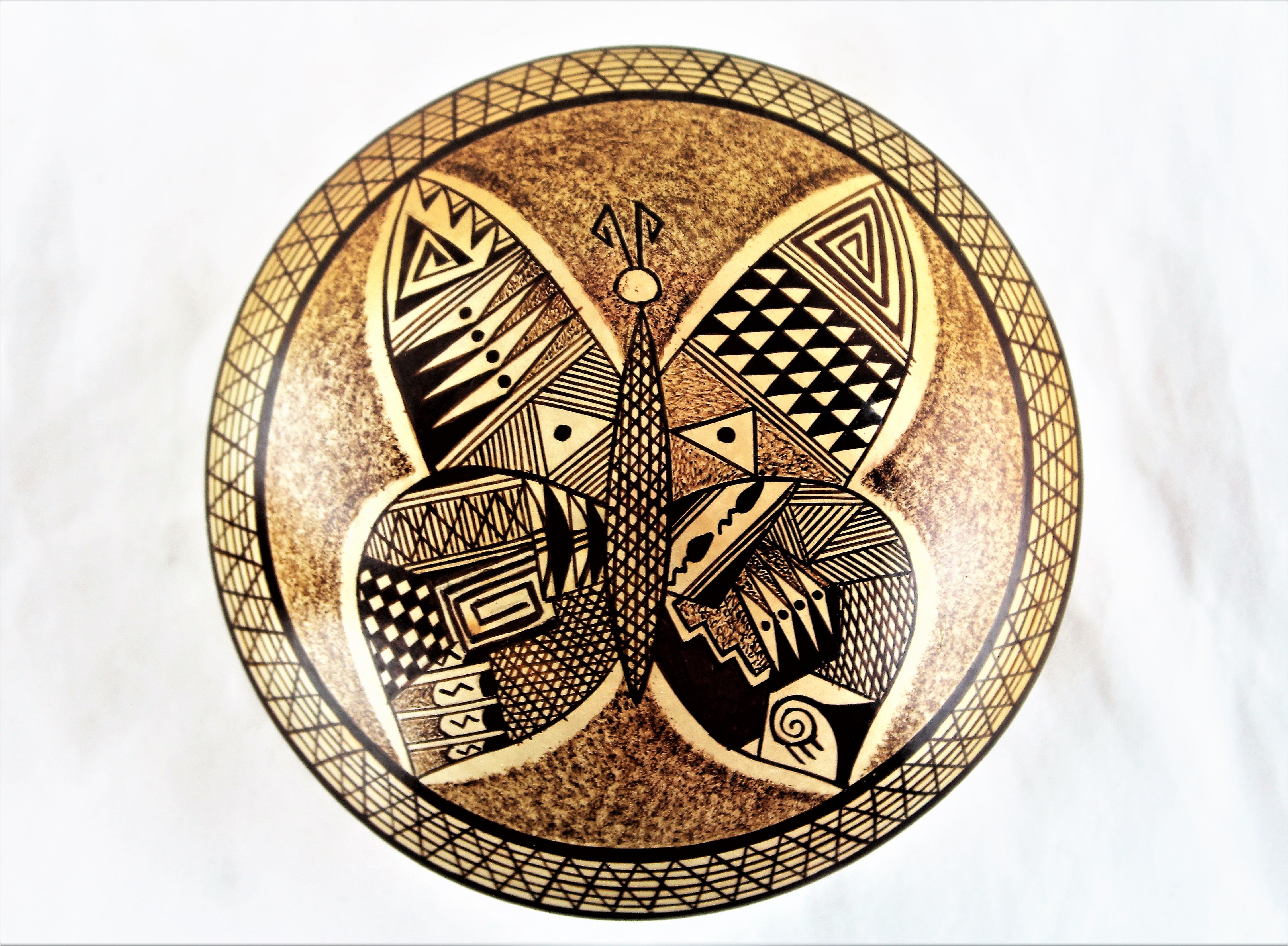 Tonita Nampeyo Butterfly Pattern Seed Pot