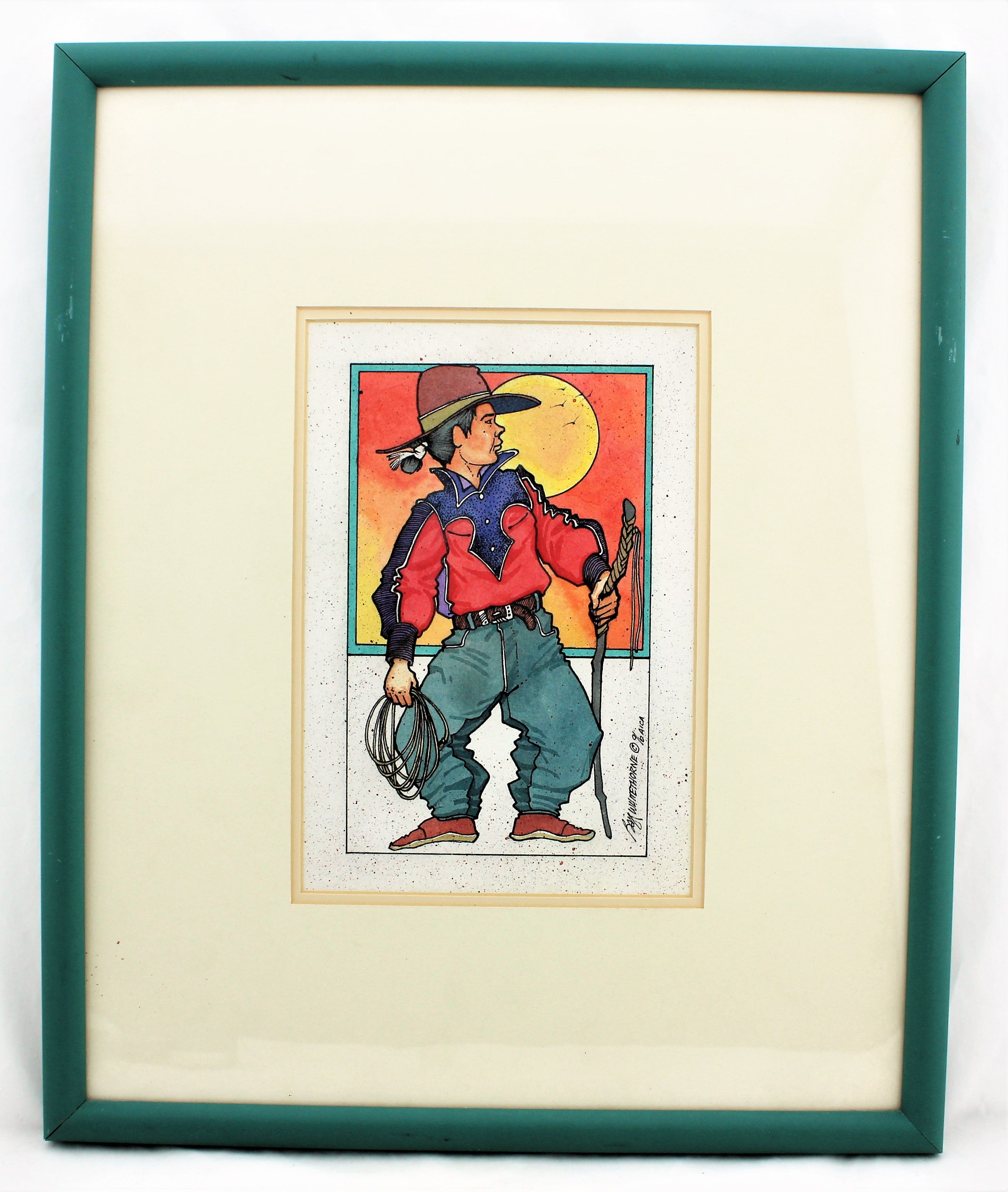 Baje Whitethorne Sr. Mixed Media Painting