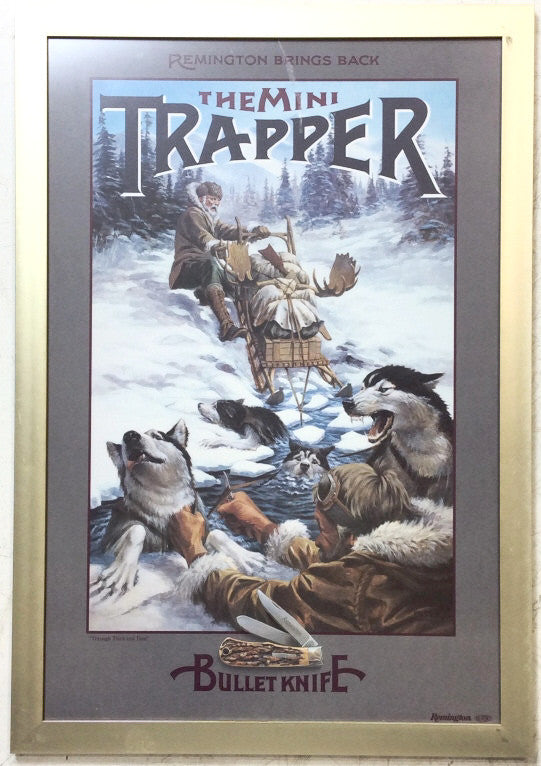 Remington Mini Trapper Bullet Knife Advertising Print