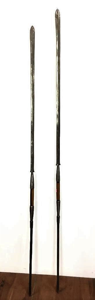 African Wood and Metal Spears
