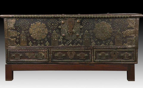 Large Antique Middle Eastern Dowry Chest