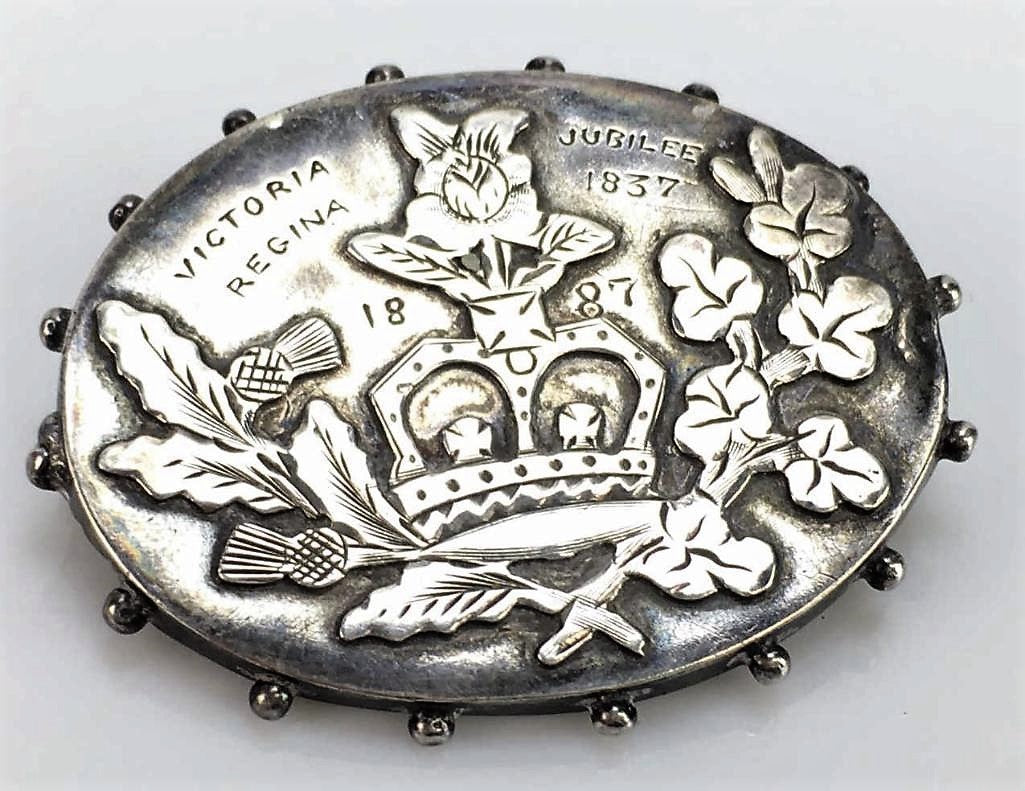 Silver Queen Victoria Jubilee Pin