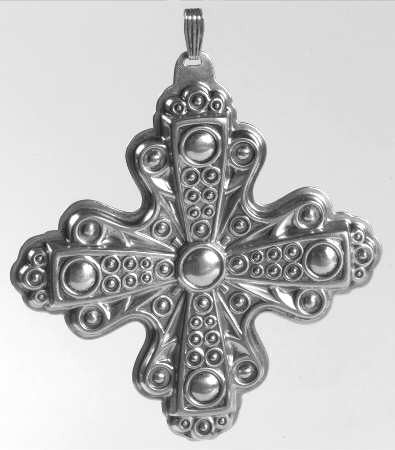 Reed & Barton1972 Sterling Silver Christmas Cross Ornament
