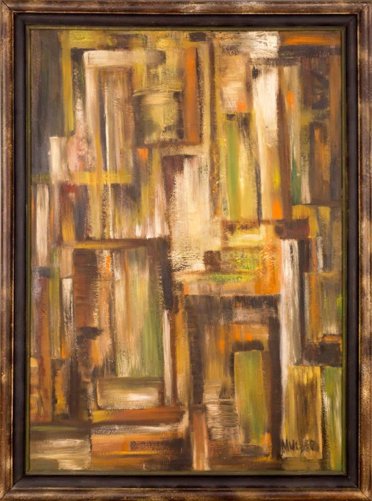Original Abstract Oil Painting By Max Weber (1881-1961)