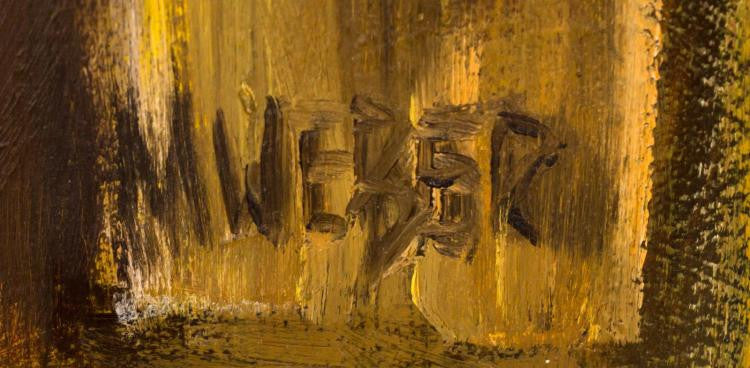 Original Abstract Oil Painting By Max Weber (1881-1961)