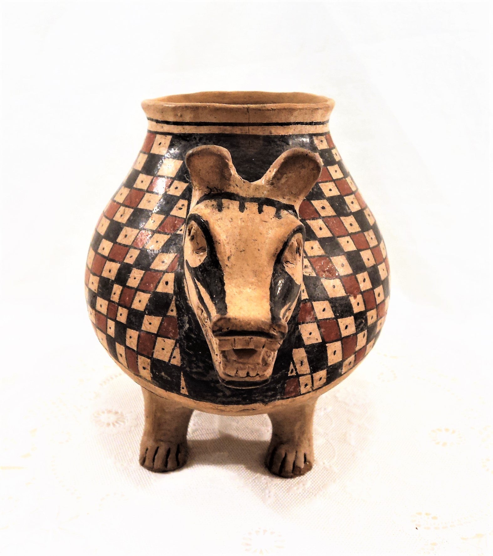 Native American Acoma Pueblo Effigy Pottery