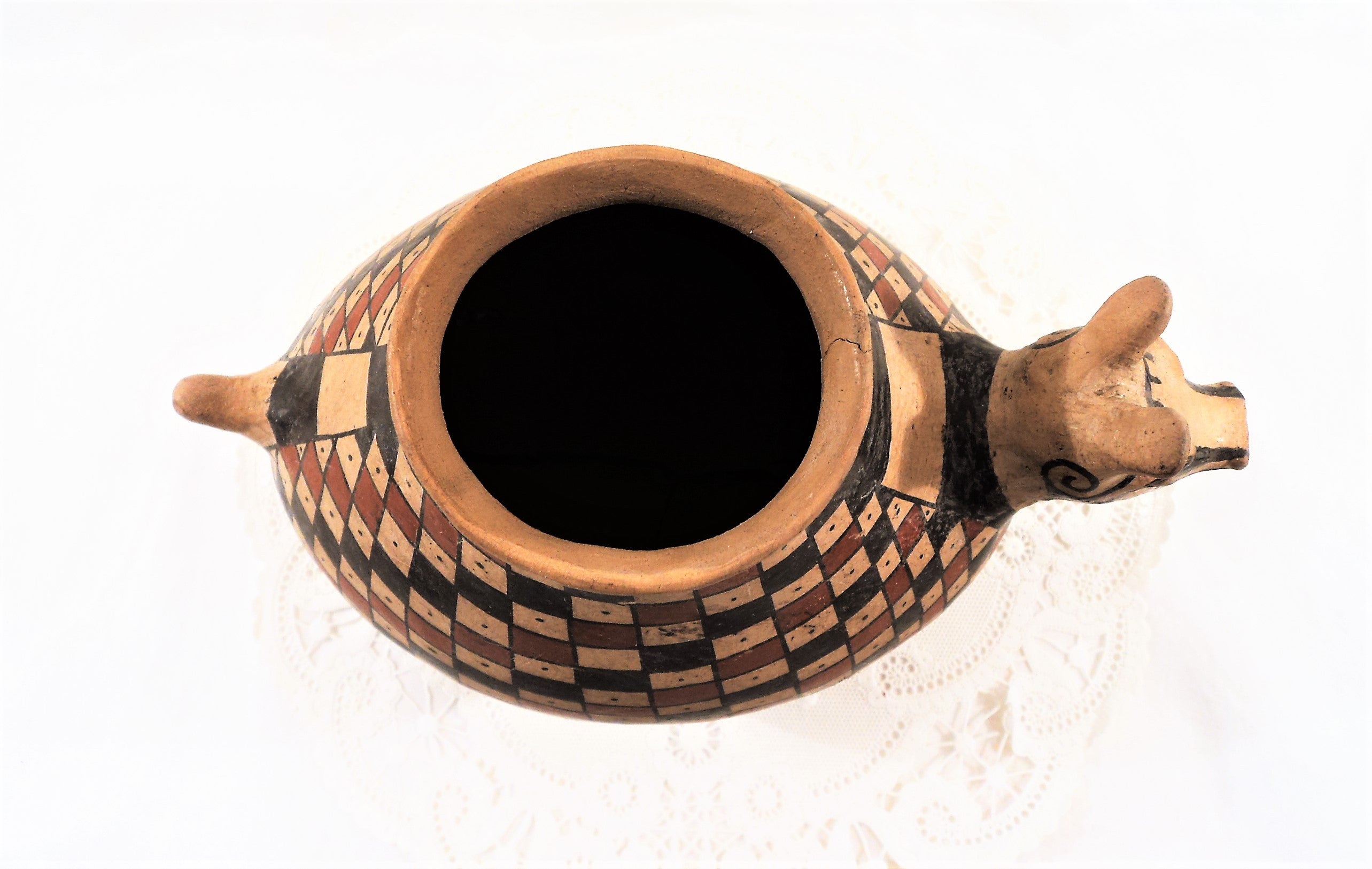 Native American Acoma Pueblo Effigy Pottery