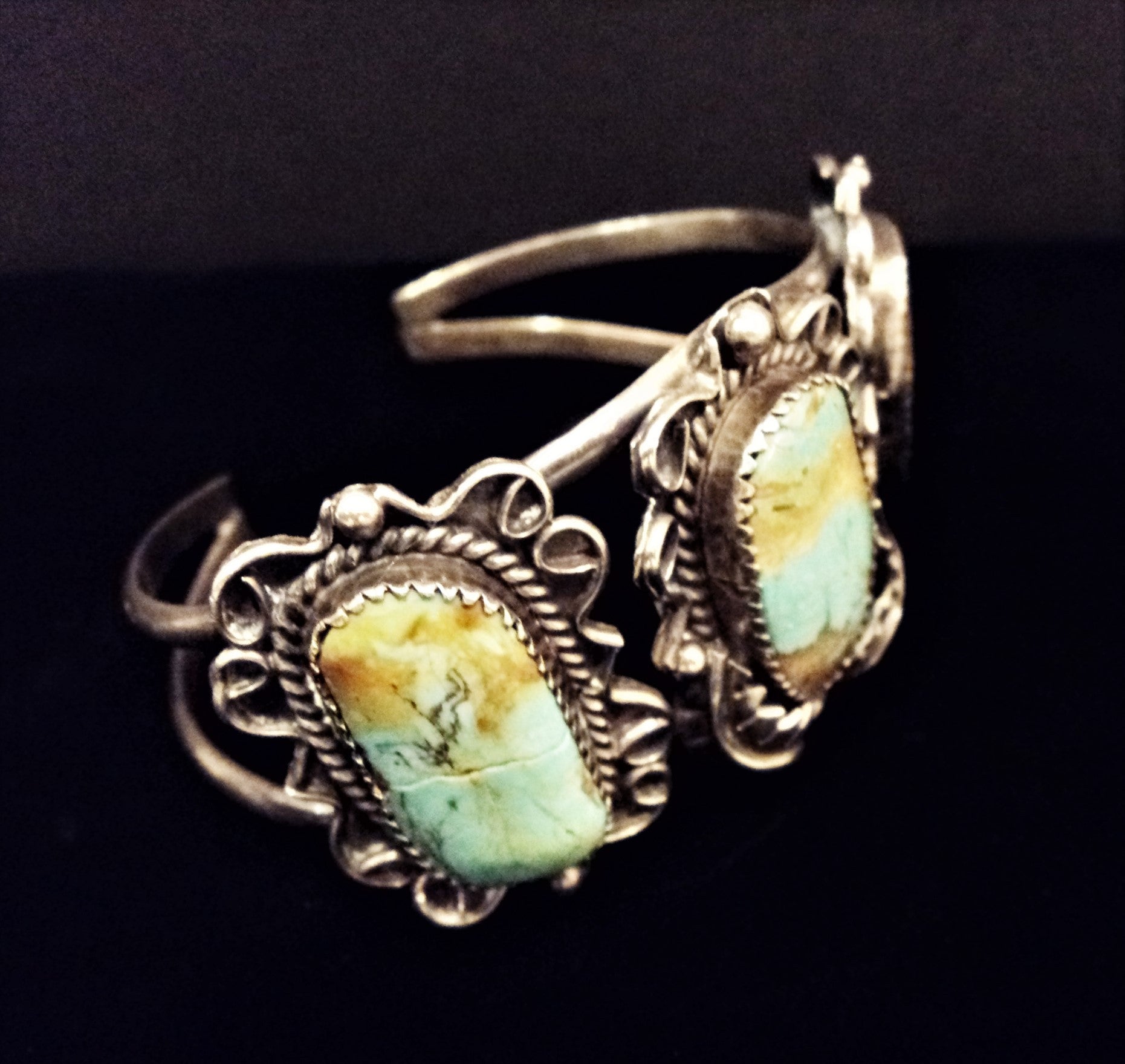 Native American Turquoise and Silver Cuff Bracelet