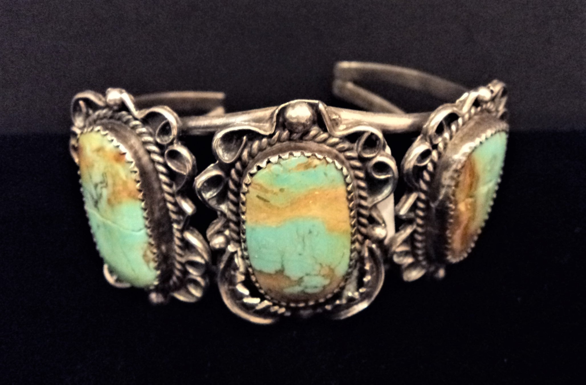 Native American Turquoise and Silver Cuff Bracelet