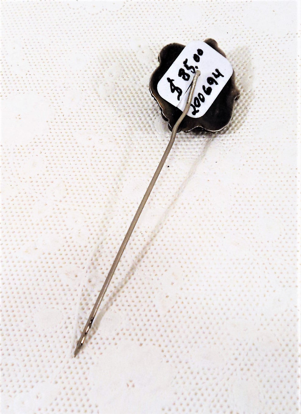 Vintage Native American Turquoise & Silver Hat Pin