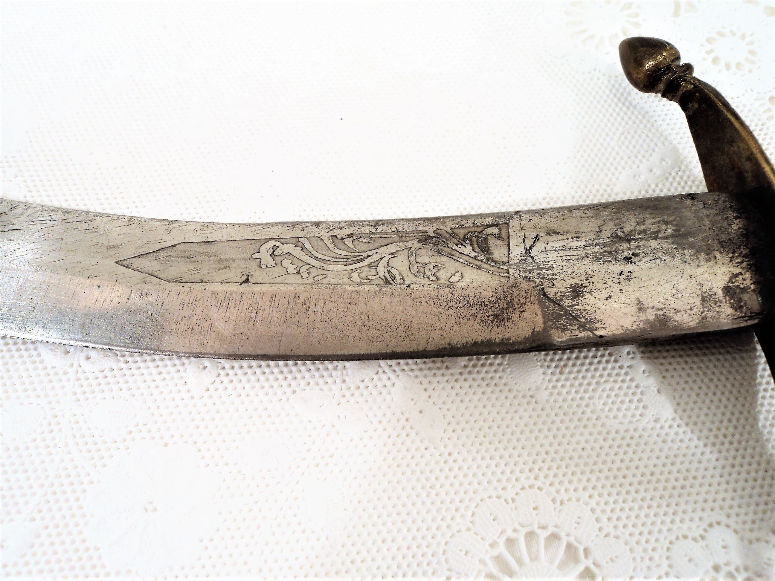 Antique Persian Dagger with Leather Sheath