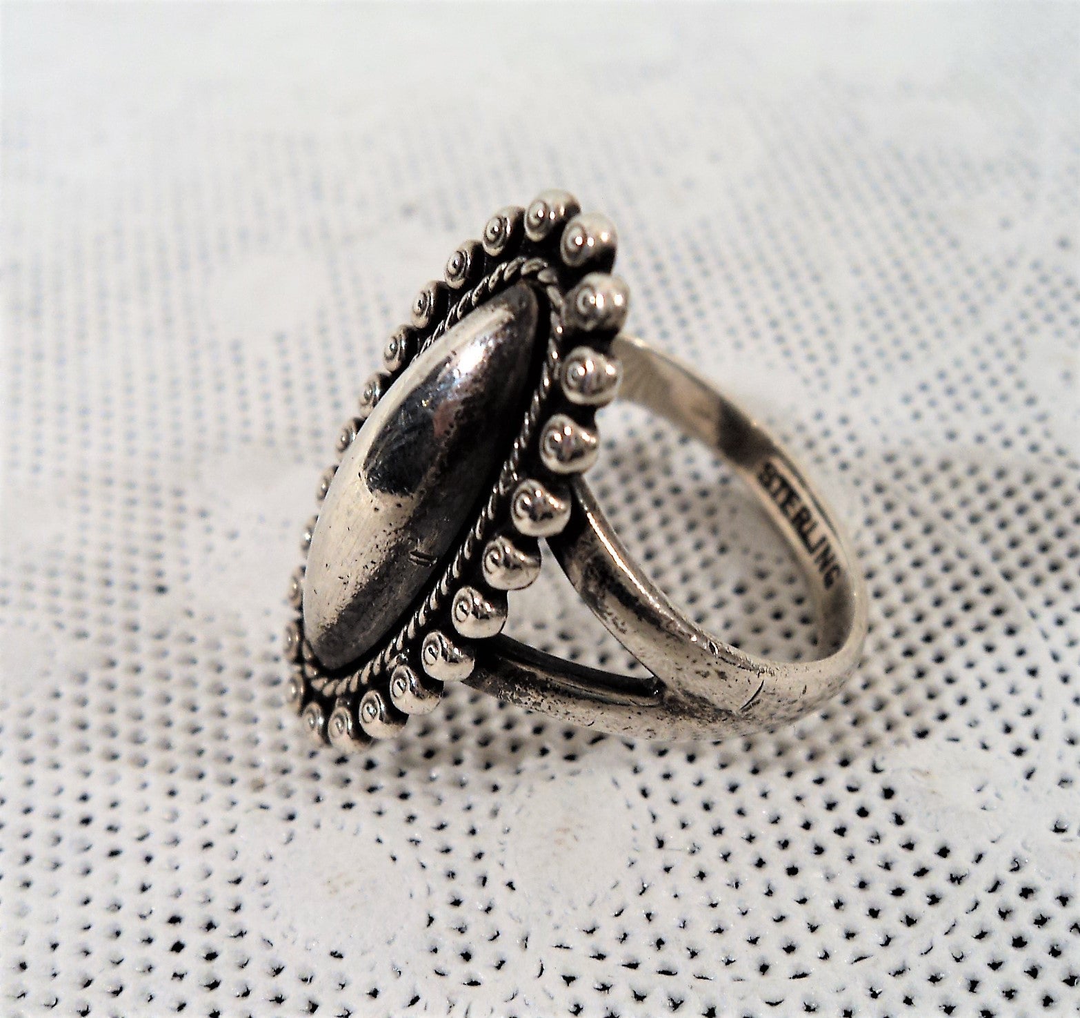 Vintage Sterling Silver Fashion Ring