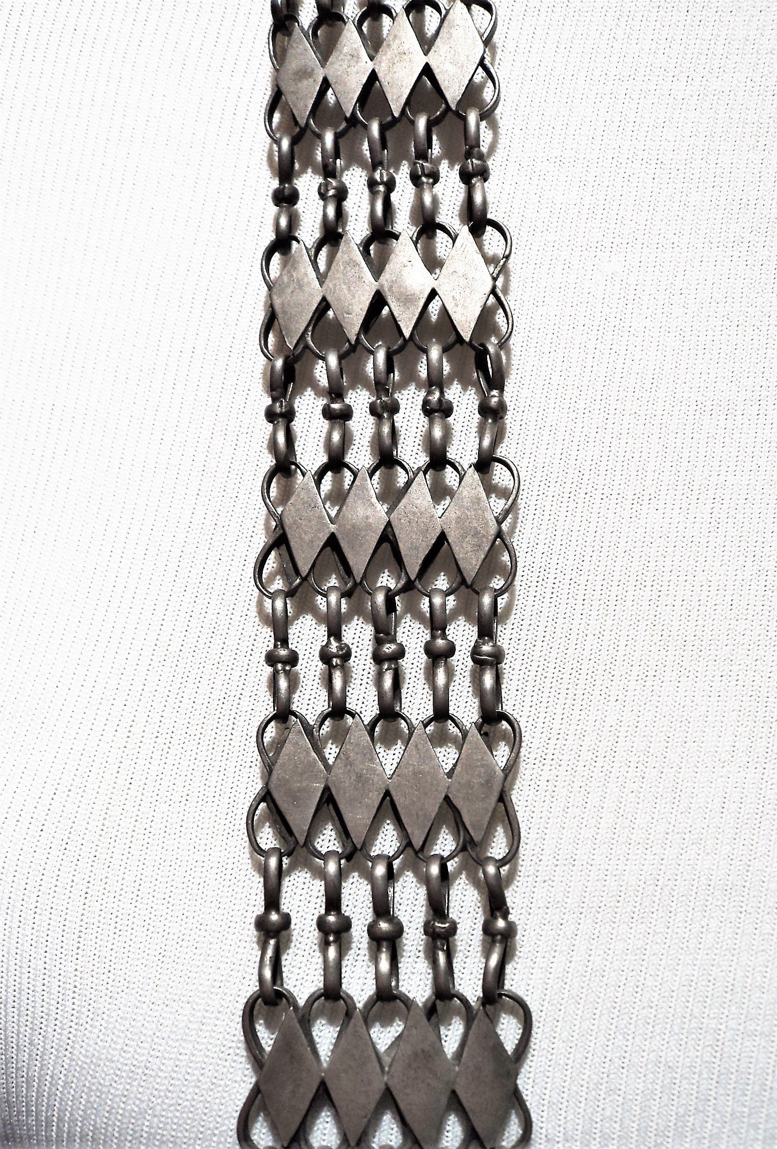 Antique Old Silver Tribal Bedouin Chain Link Belt
