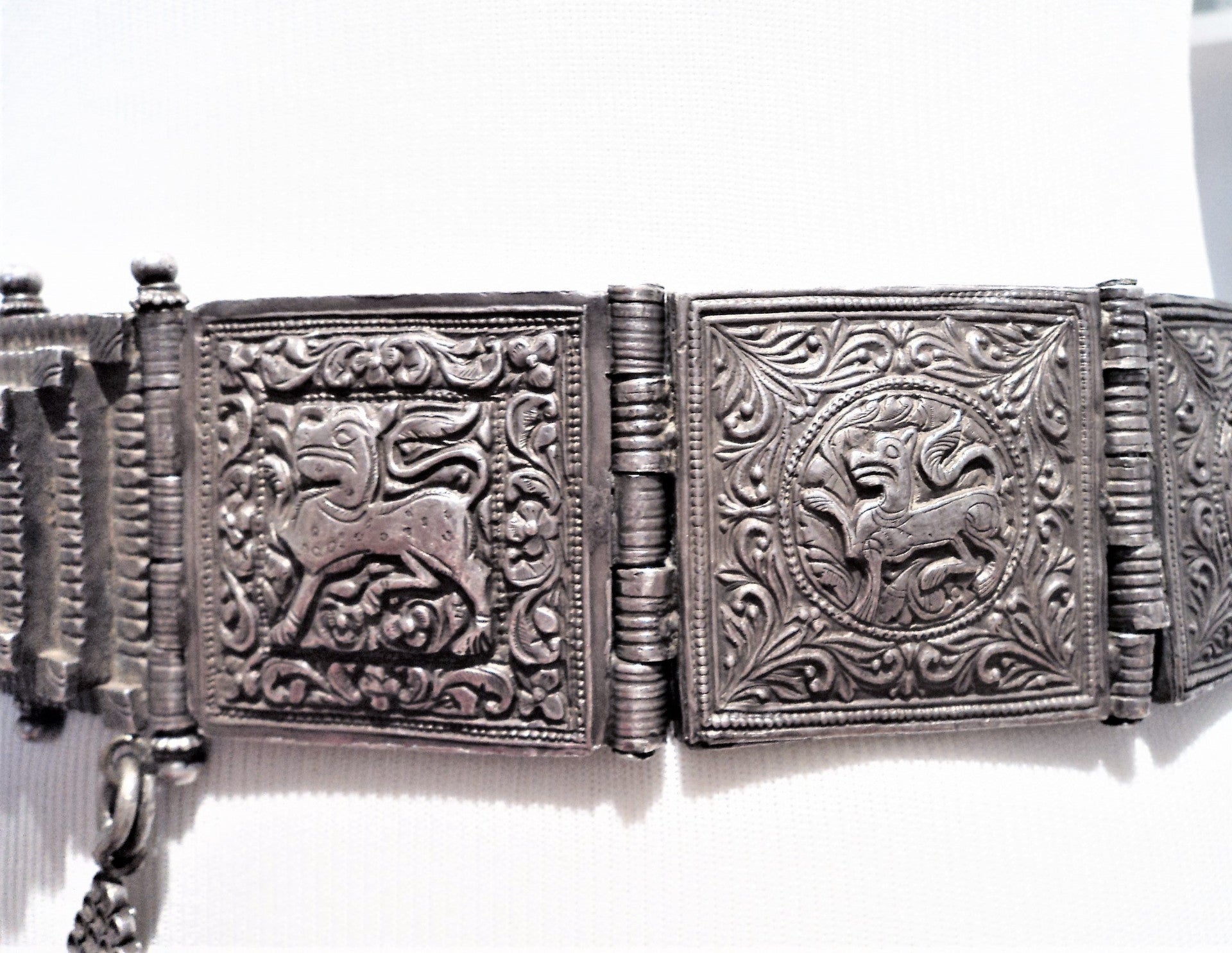 Antique Old Silver Arapatti Indian Tribal Belt