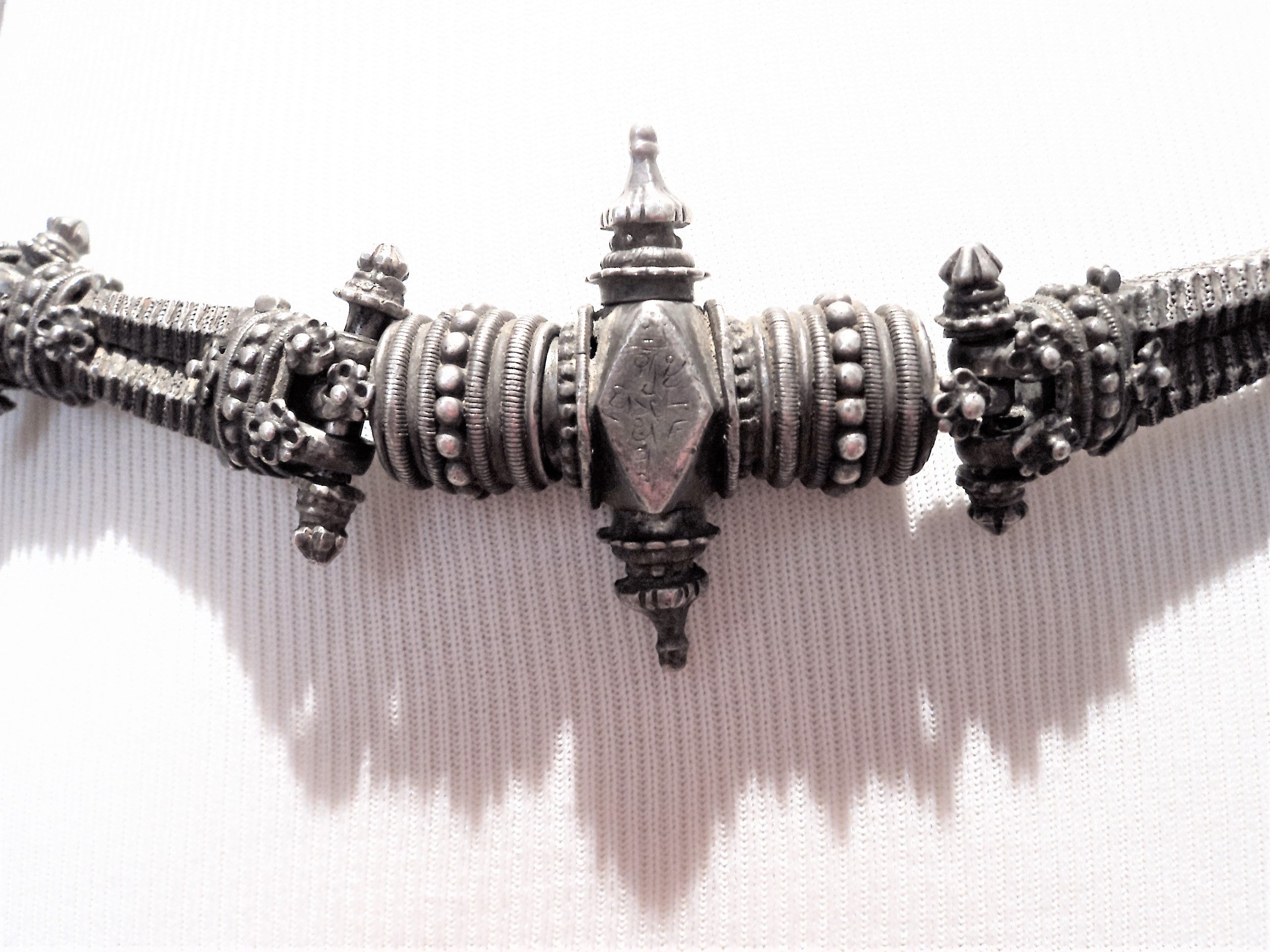 Antique Old Silver Kamarpatti Maharashtra India Belt