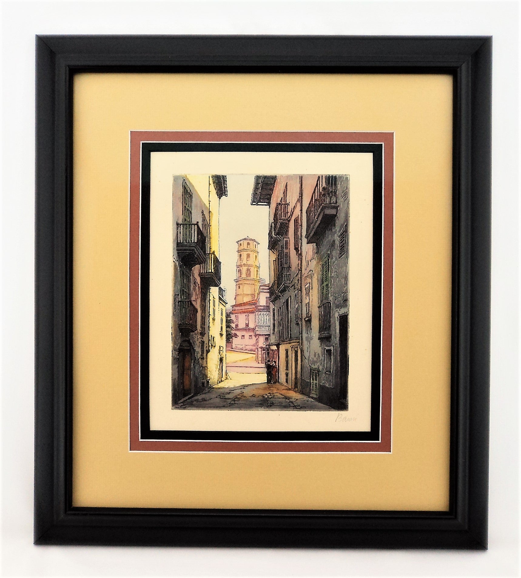 Marcel Julien Baron Etching