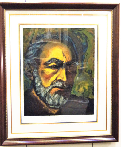 Anthony Quinn (1915-2001) Self Portrait Litho