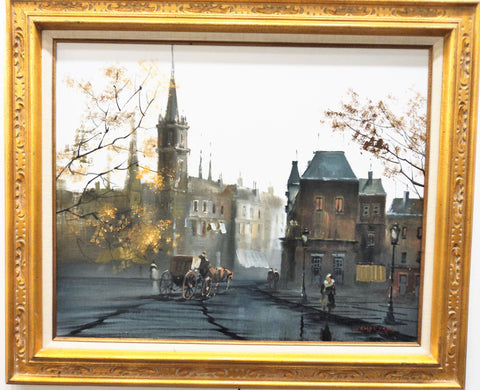 Jose Luis Campuzano (1916 -1979) Street Scene