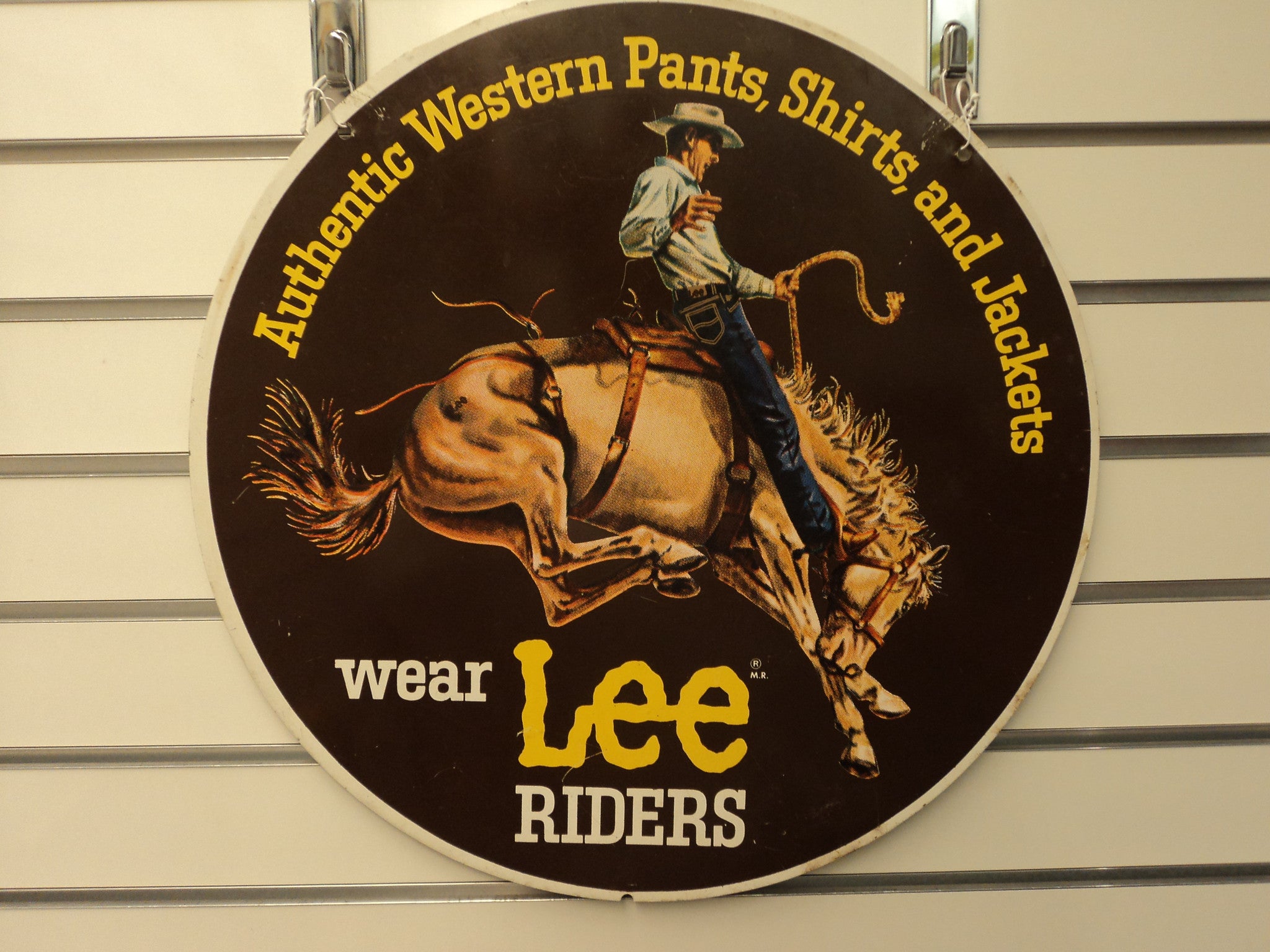 Lee Double-sided Round Tin Advertising Sign