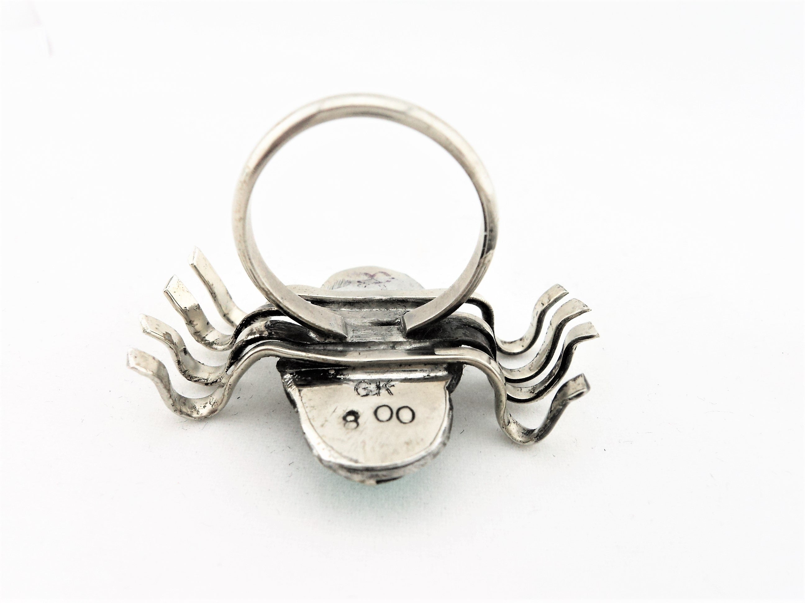 Silver and Turquoise Spider Ring