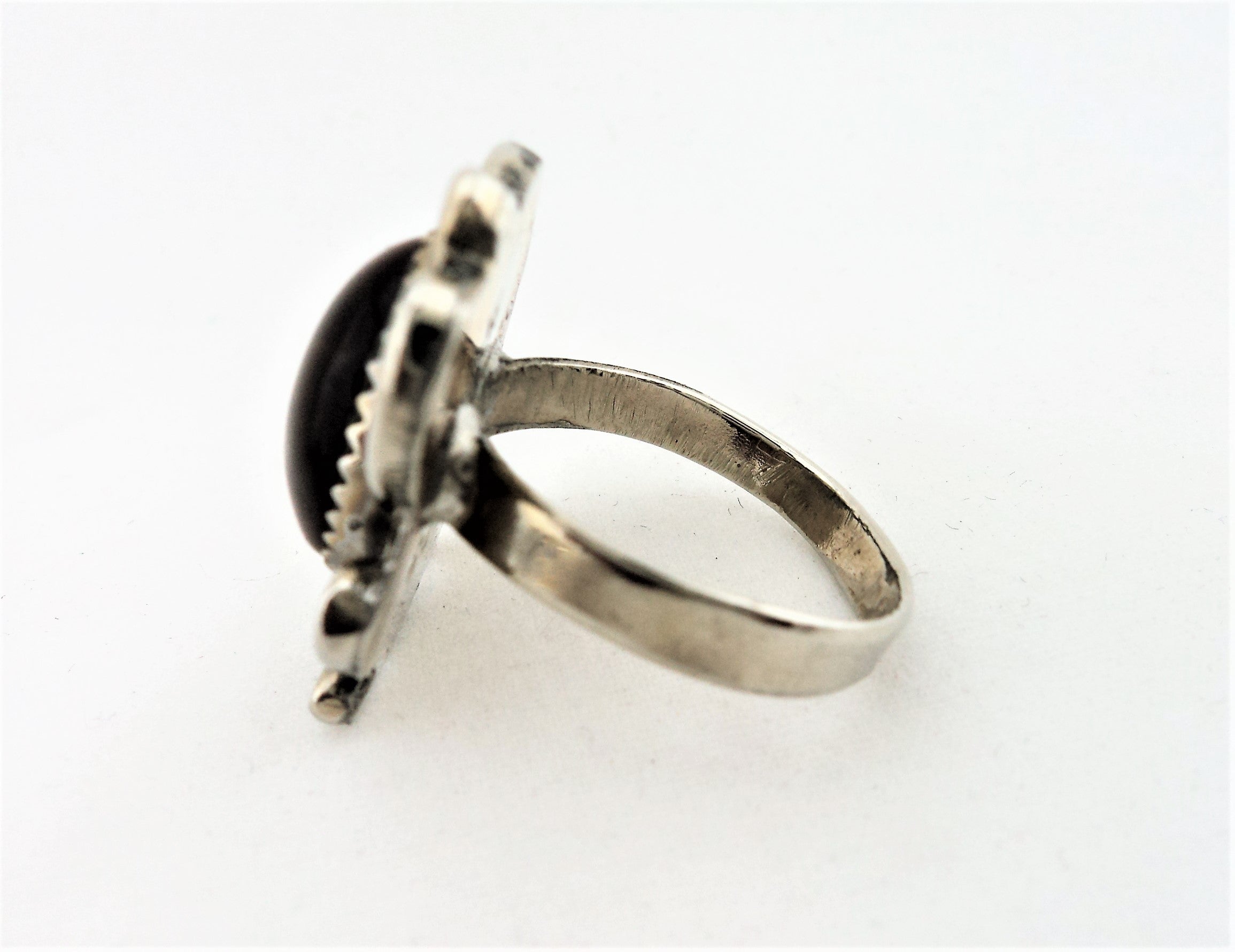 Vintage 800 Silver and Tiger's Eye Ring
