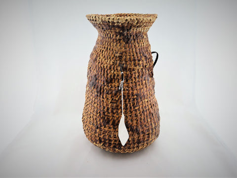 Native American Pitch Covered Water Basket