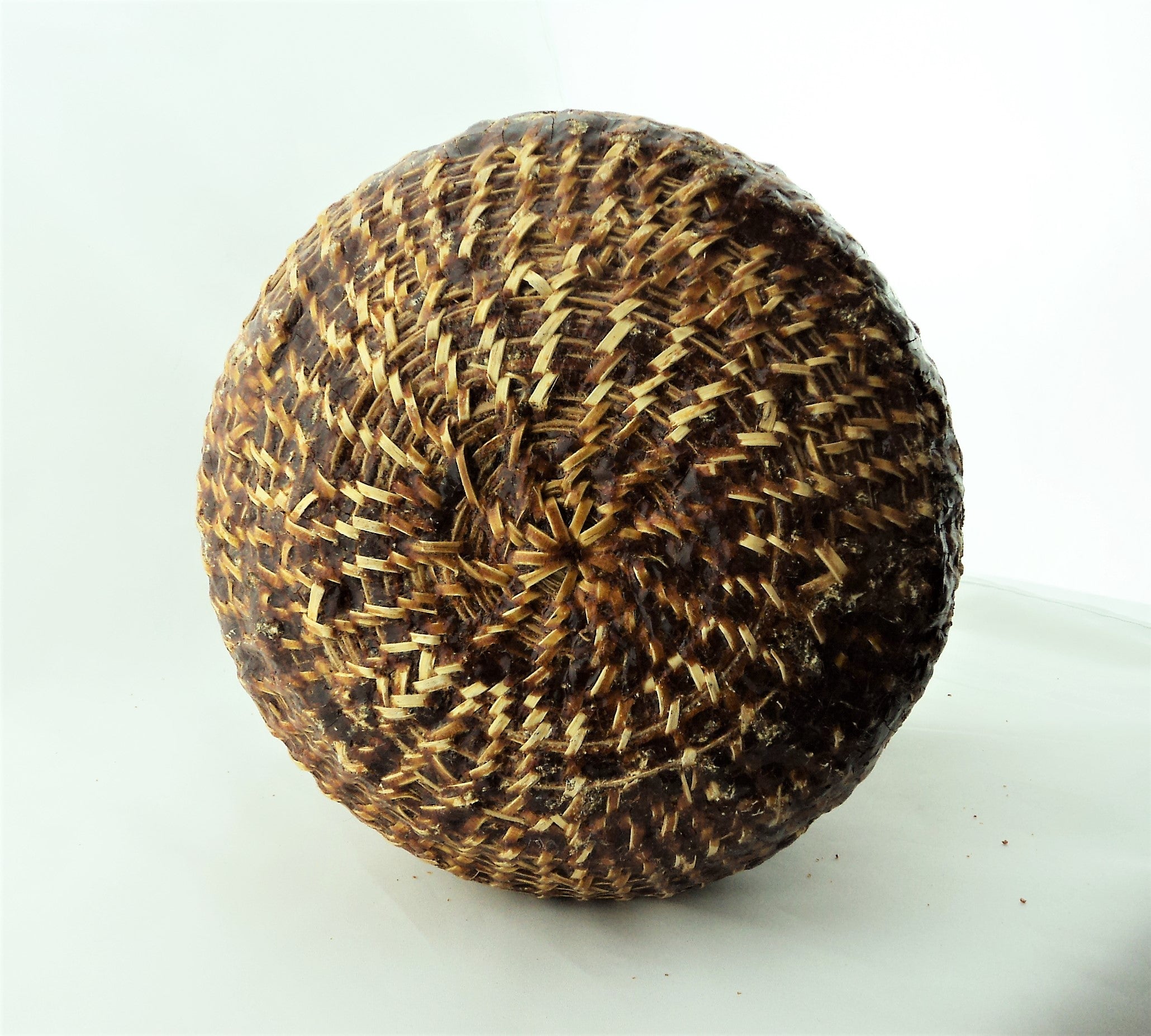 Native American Pitch Covered Water Basket