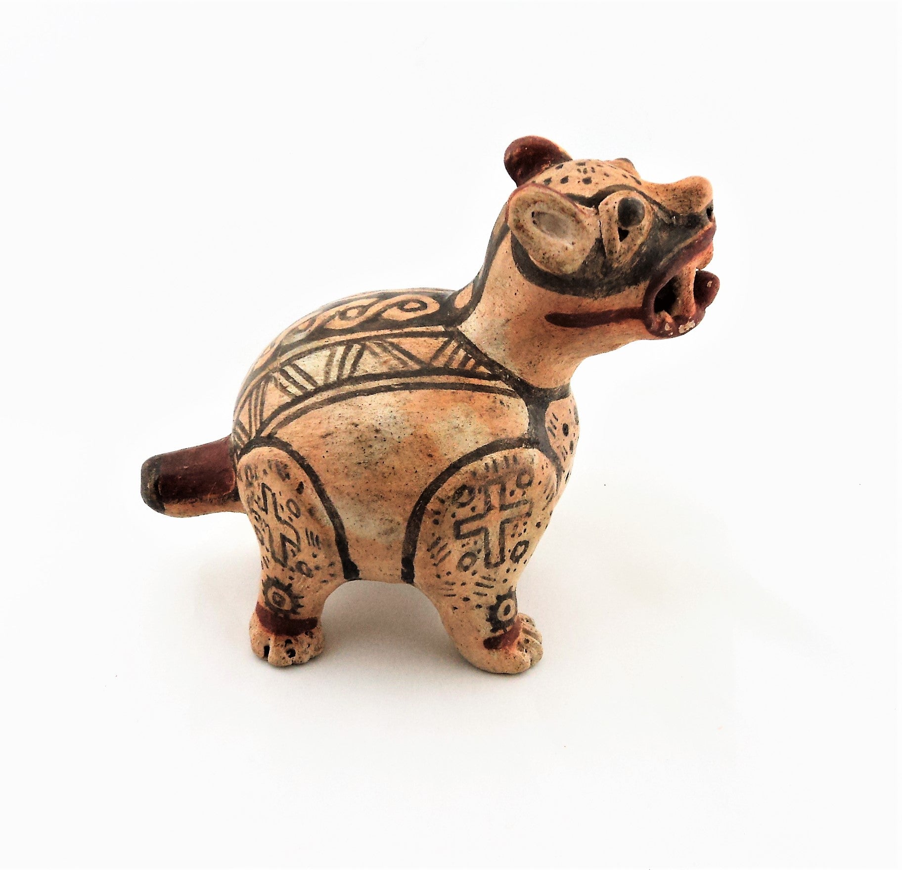 Vintage South American Jaguar Pottery