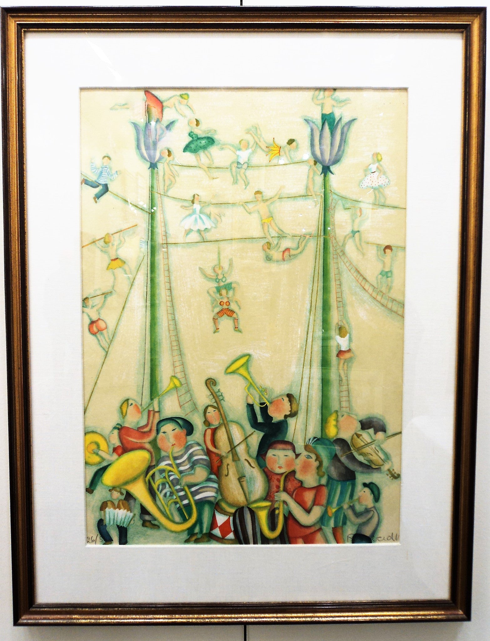 Limited Edition Acrobat Lithograph