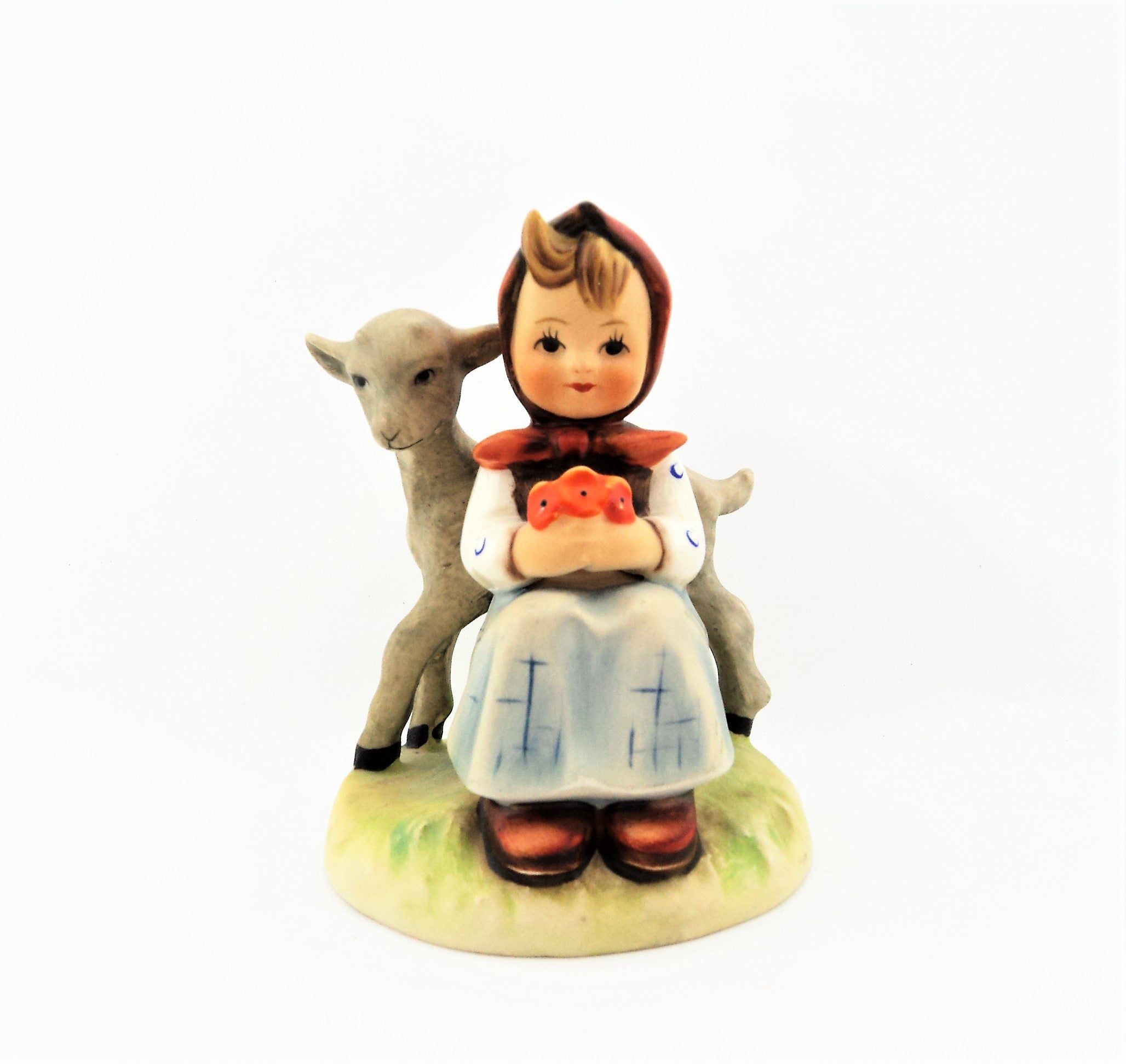 Vintage Hummel Girl with Lamb Figurine