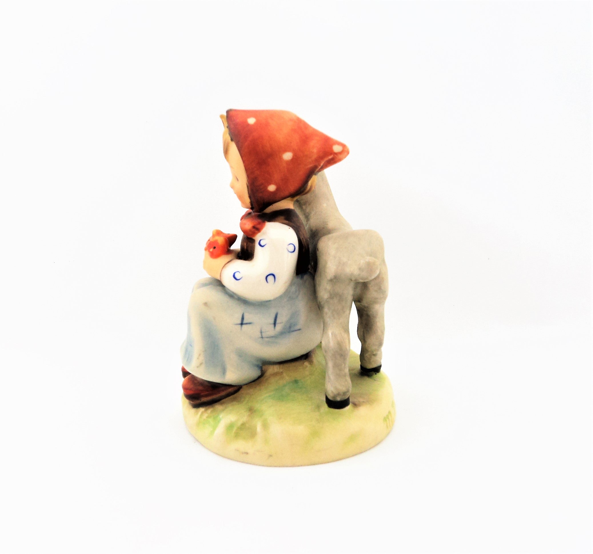 Vintage Hummel Girl with Lamb Figurine