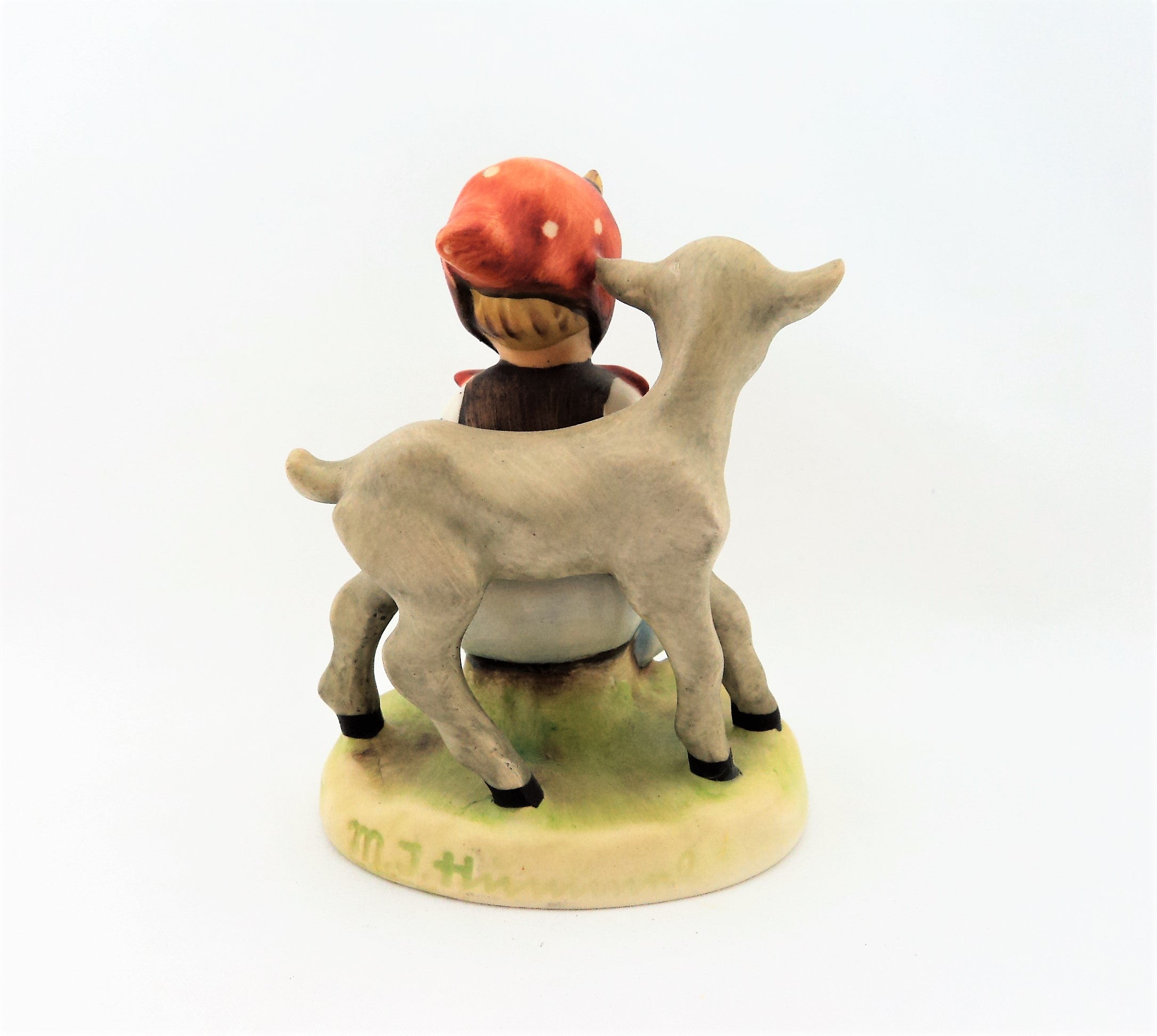 Vintage Hummel Girl with Lamb Figurine