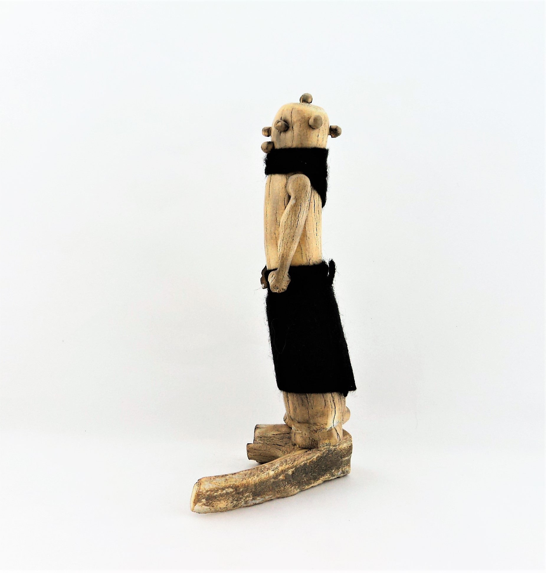 Antler Bone Carved Mudhead Kachina