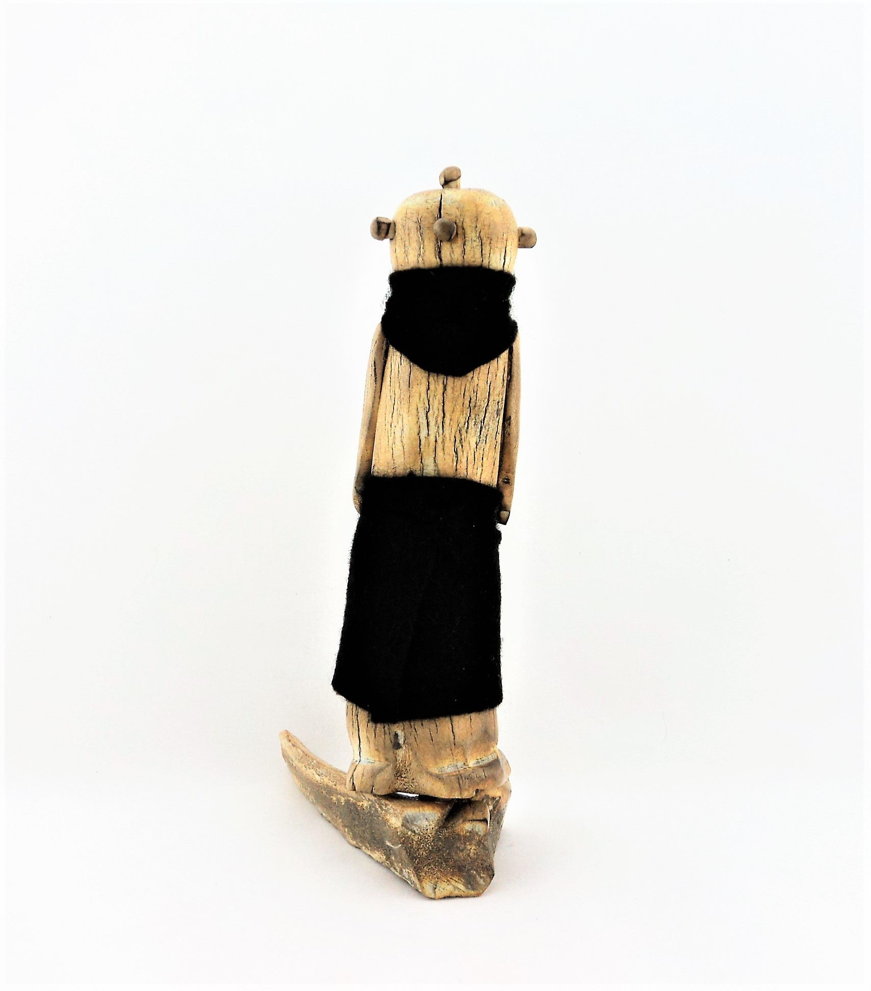 Antler Bone Carved Mudhead Kachina