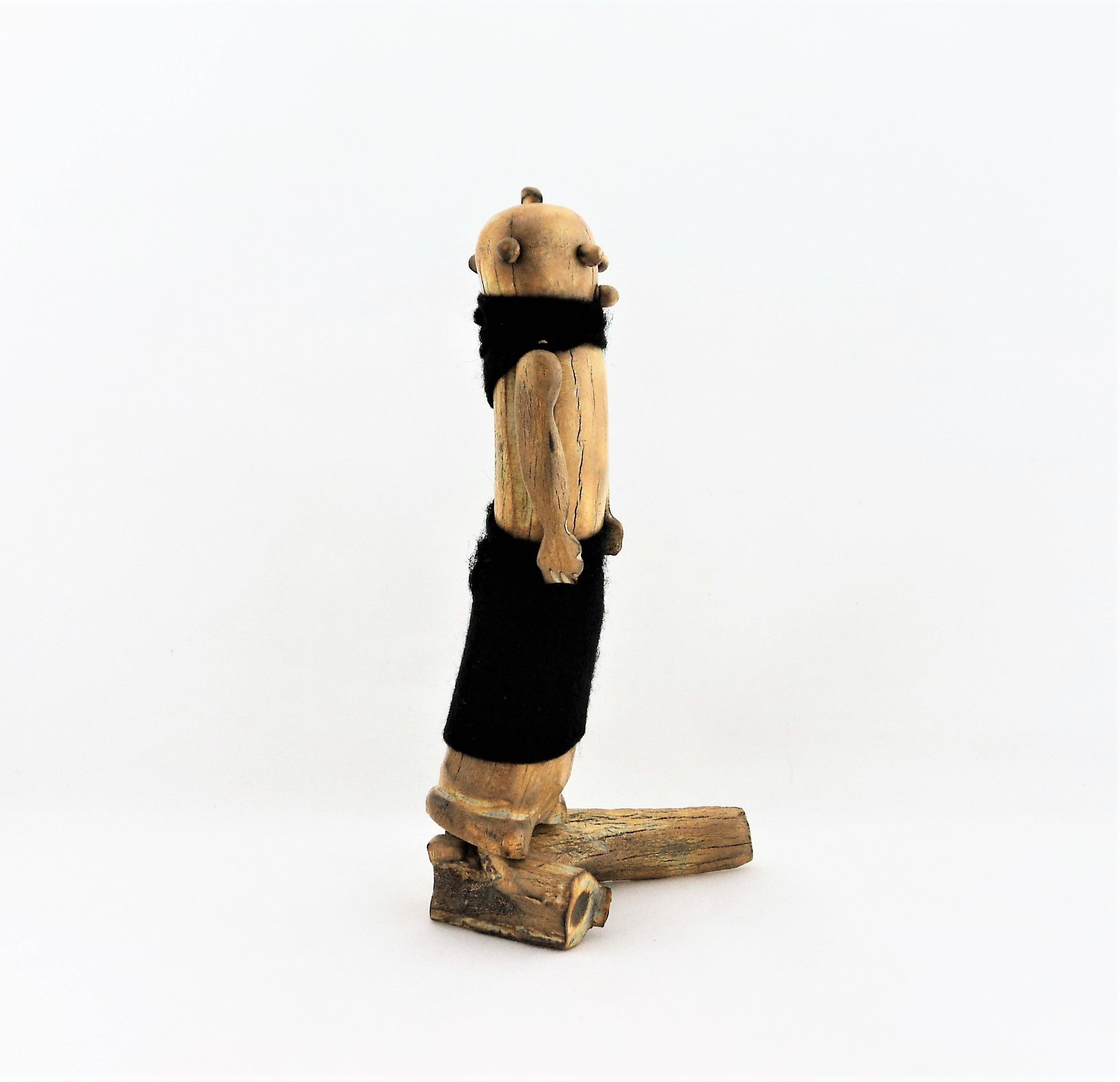 Antler Bone Carved Mudhead Kachina