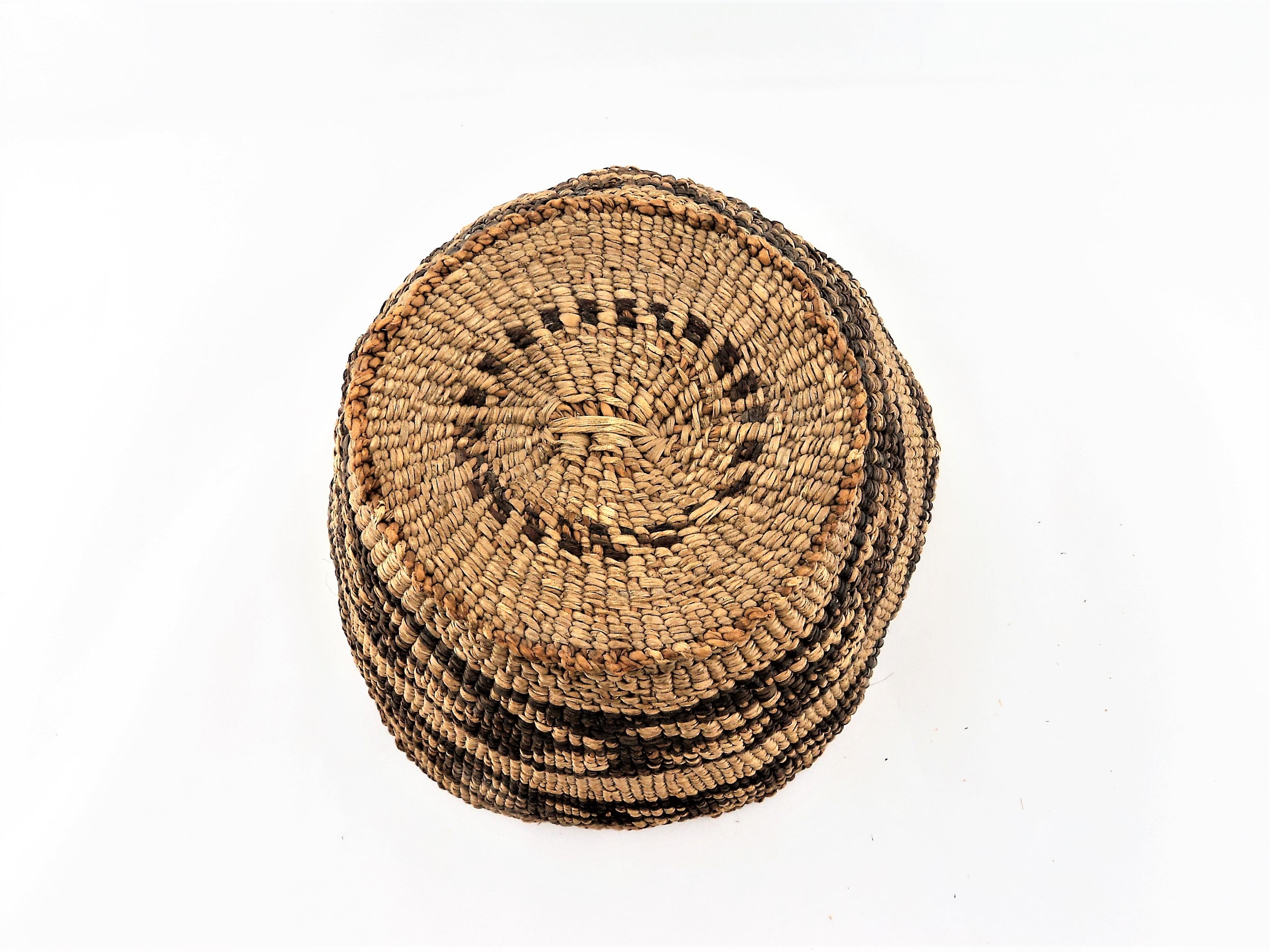 Antique c1890 Hupa Yurok Basketry Hat