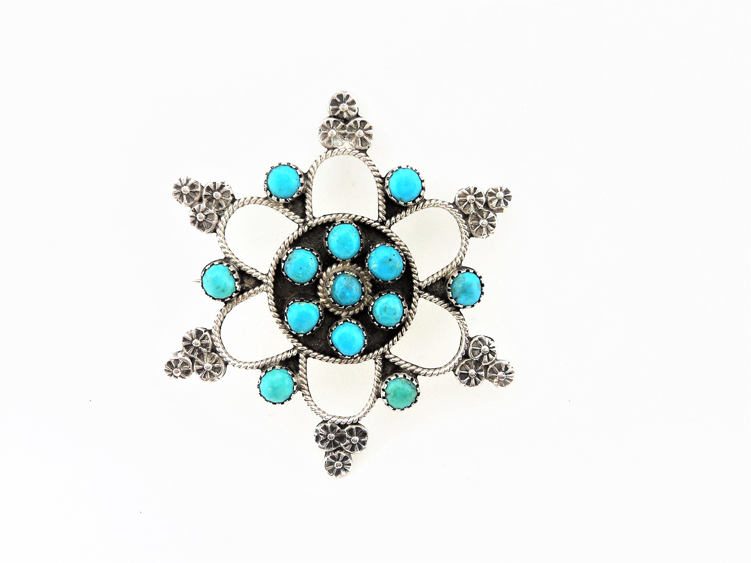 Zuni Snowflake Petitpoint Pin