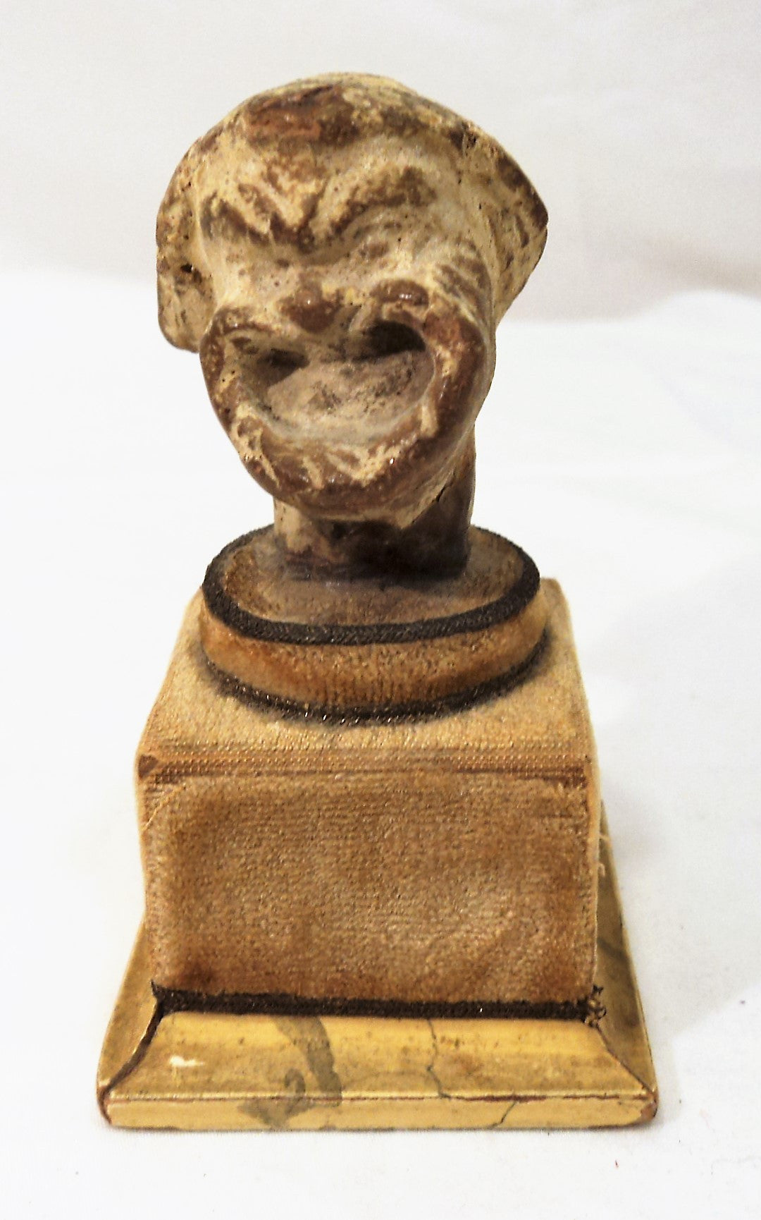 Antique Miniature Bust of a Loud Orator