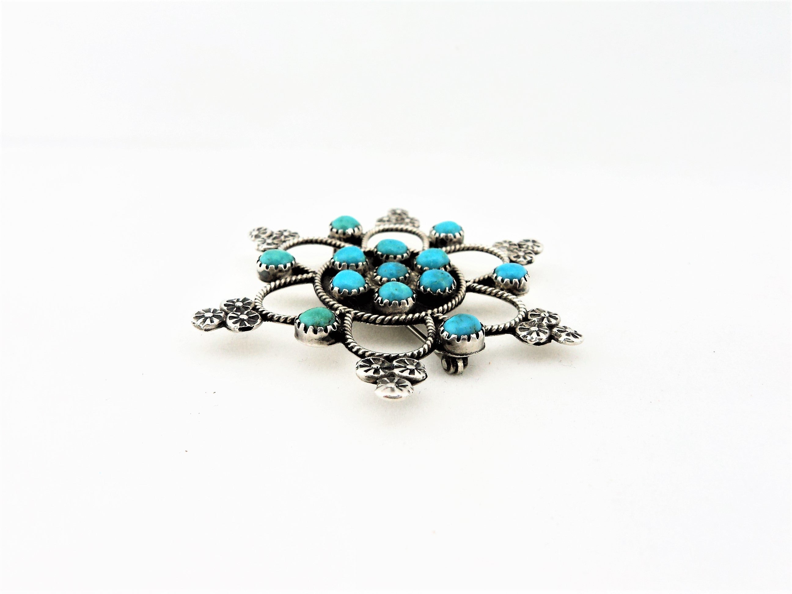 Zuni Snowflake Petitpoint Pin