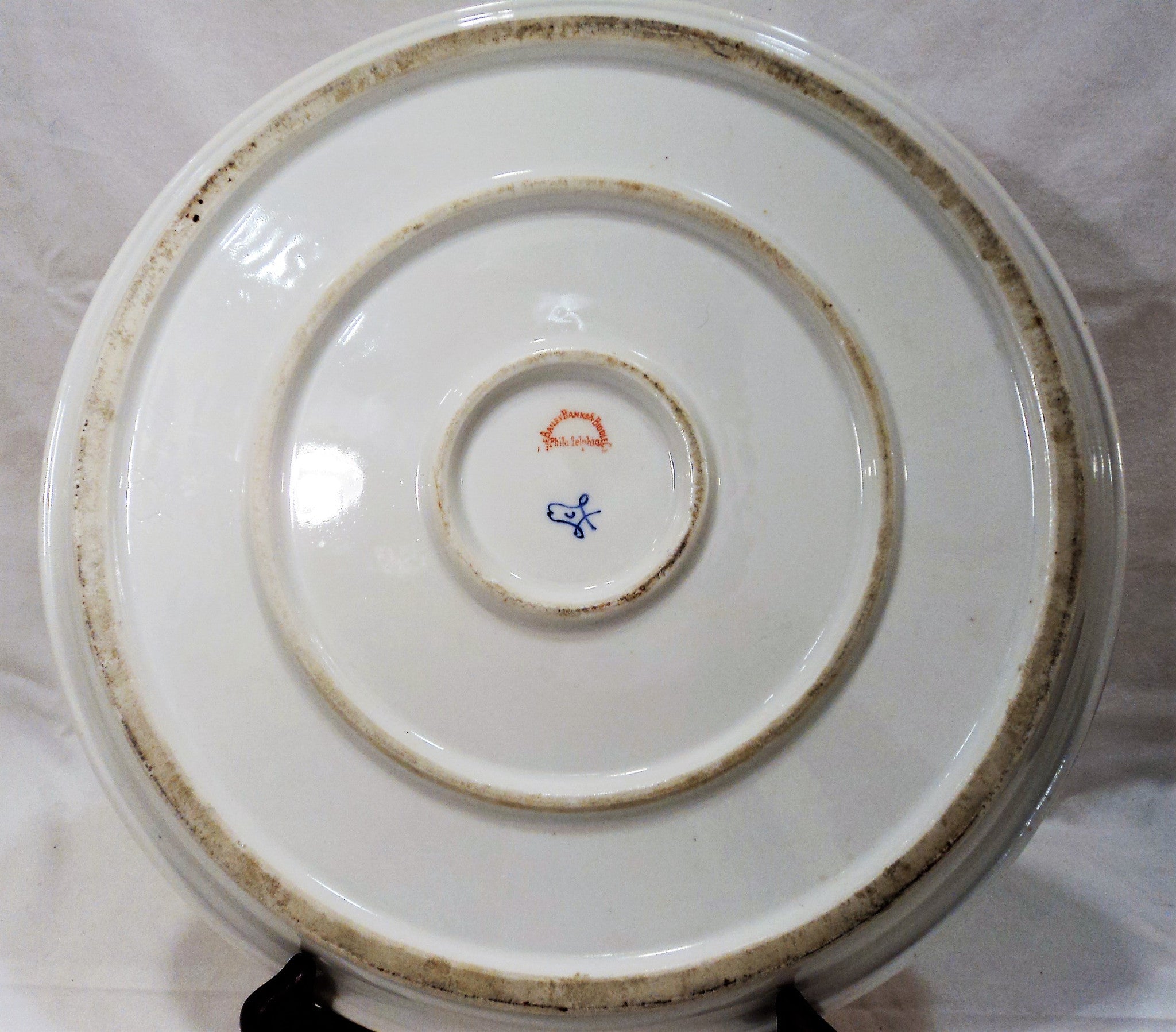 French Hand-painted Round Platter