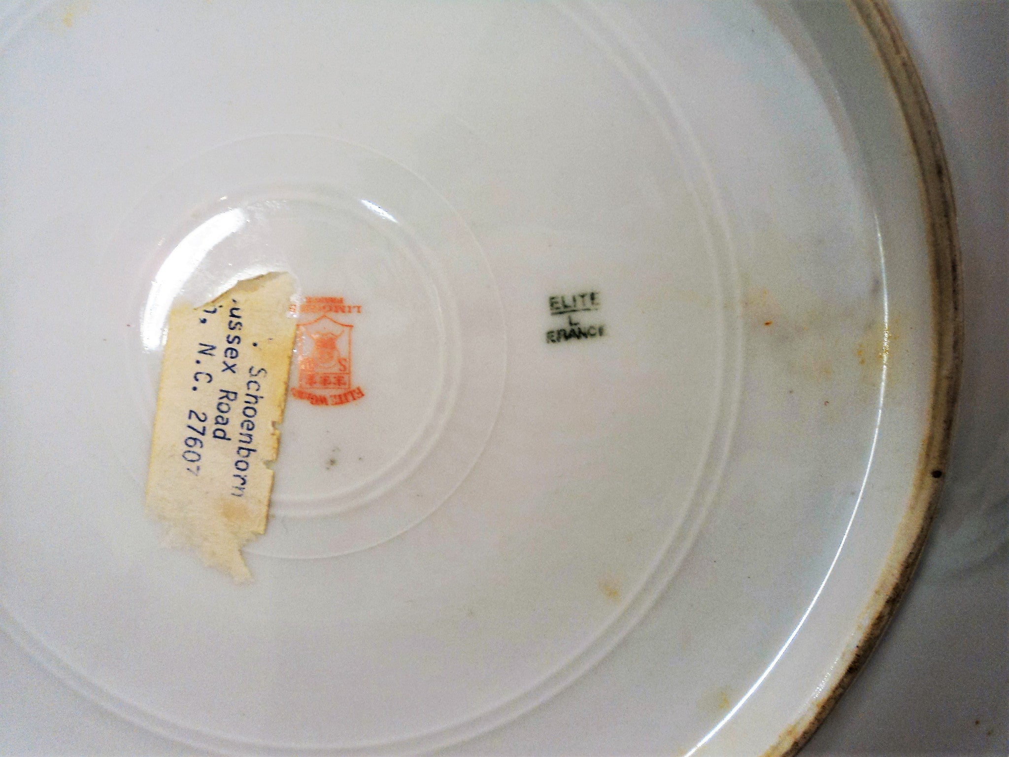 Limoges Round Porcelain Platter